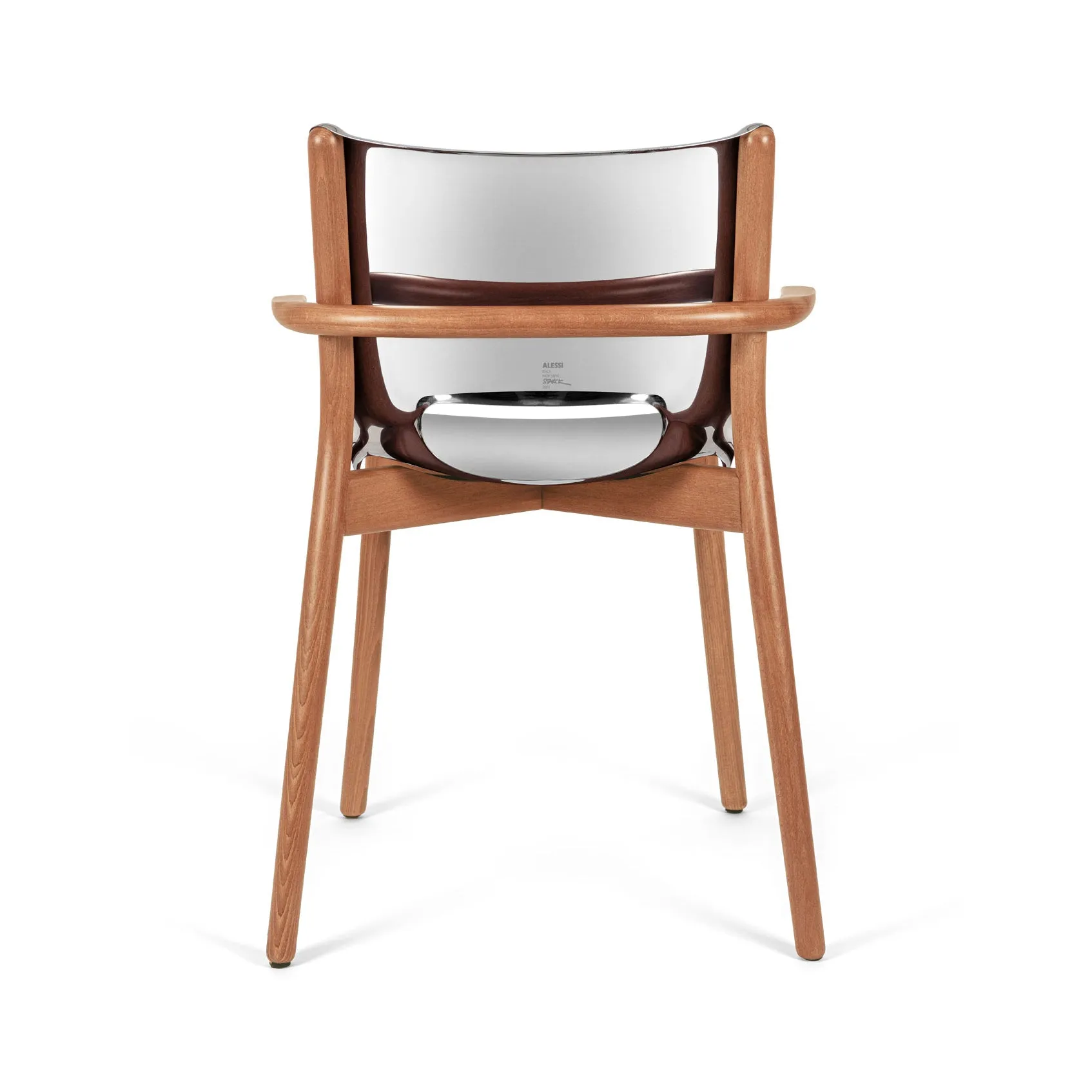 Pole Dining Chair with Armrest