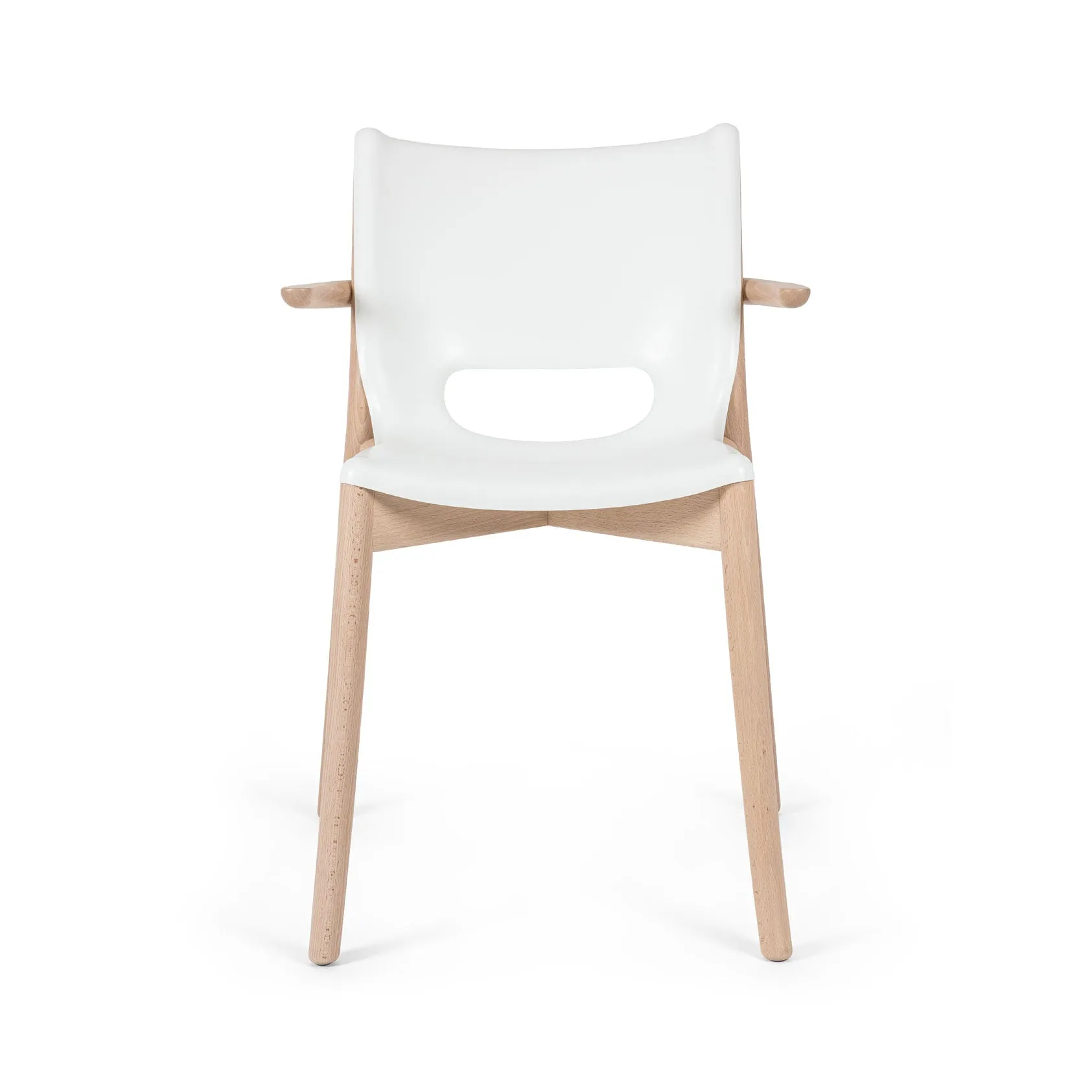 Pole Dining Chair with Armrest