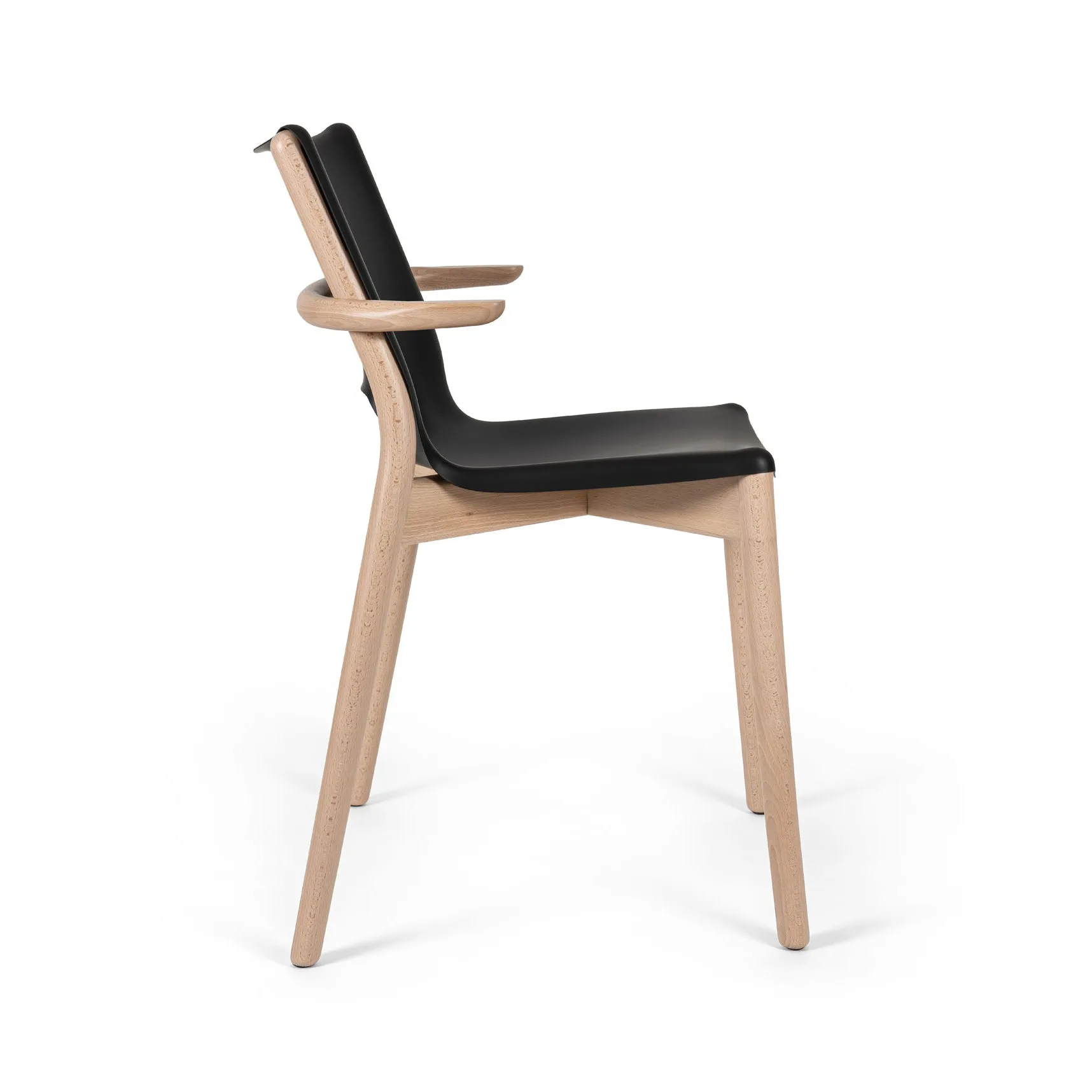 Pole Dining Chair with Armrest