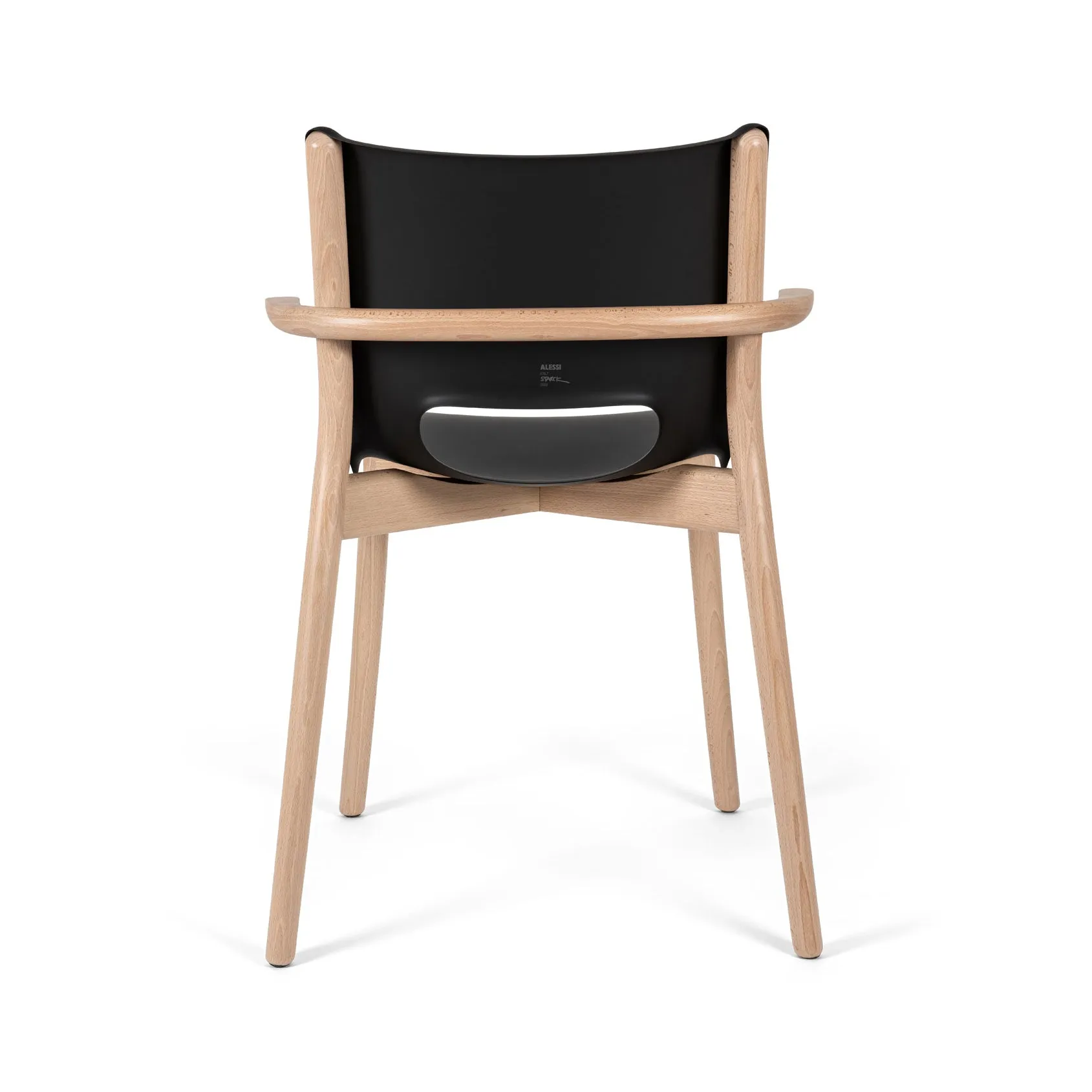 Pole Dining Chair with Armrest