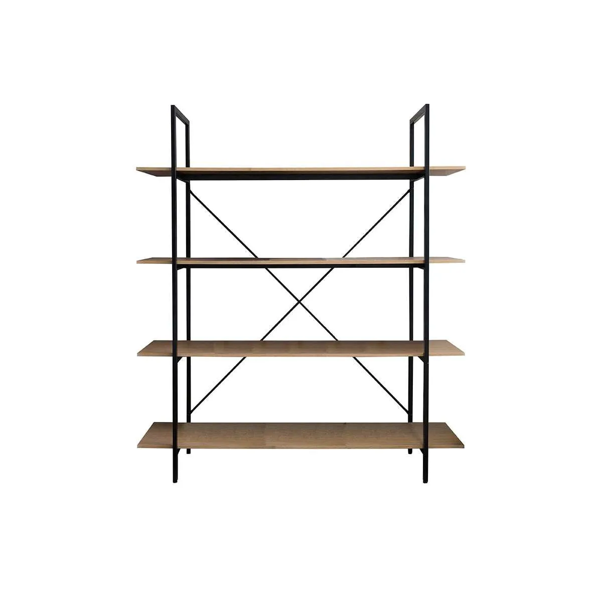 Porto Bookcase - Black Mocka