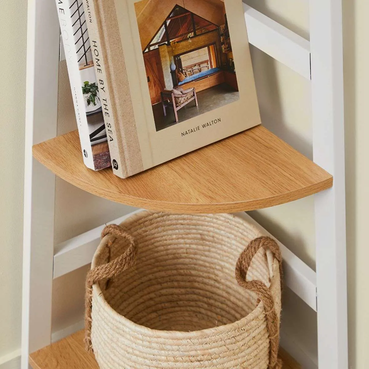 Porto Corner Shelves - White Mocka