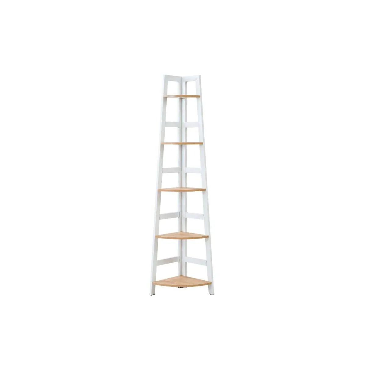 Porto Corner Shelves - White Mocka