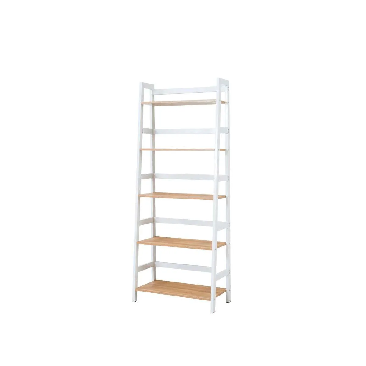 Porto Five Shelves - White Mocka