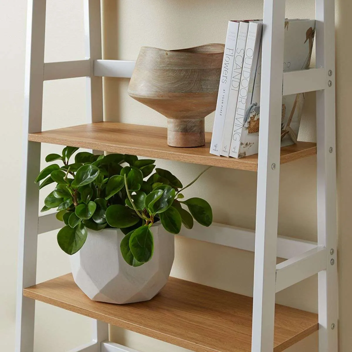 Porto Five Shelves - White Mocka
