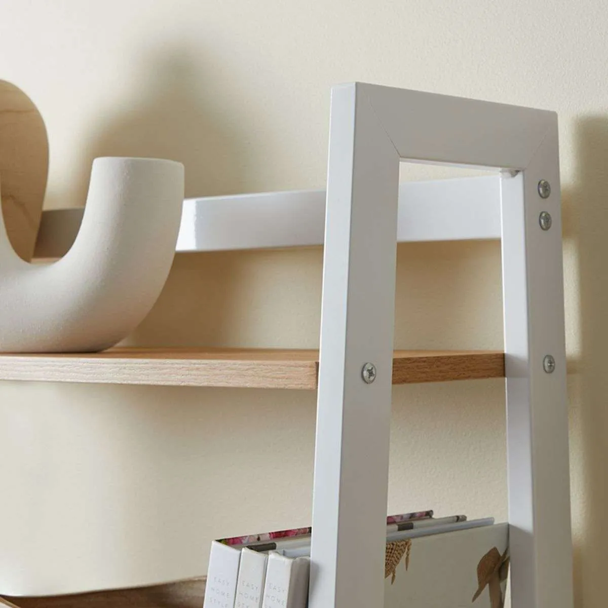 Porto Five Shelves - White Mocka