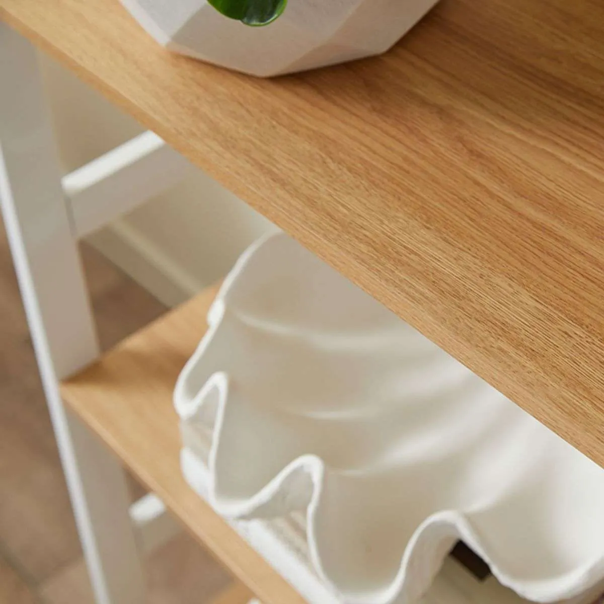 Porto Five Shelves - White Mocka