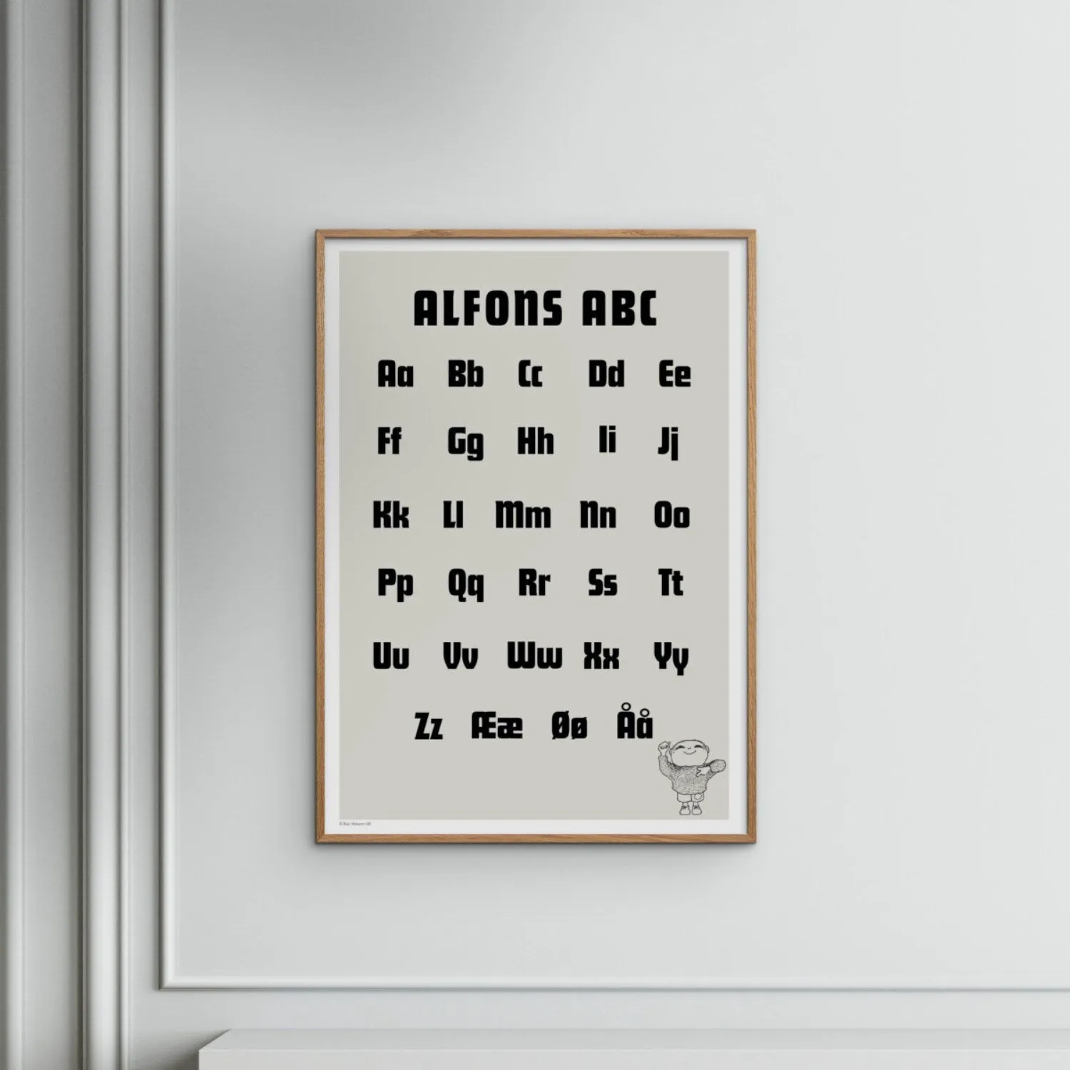 Poster & Frame Alfons Åberg - Alfons Åberg - ABC Sort