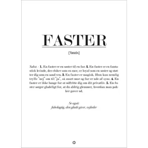 Poster & Frame Citatplakat - Faster Definition