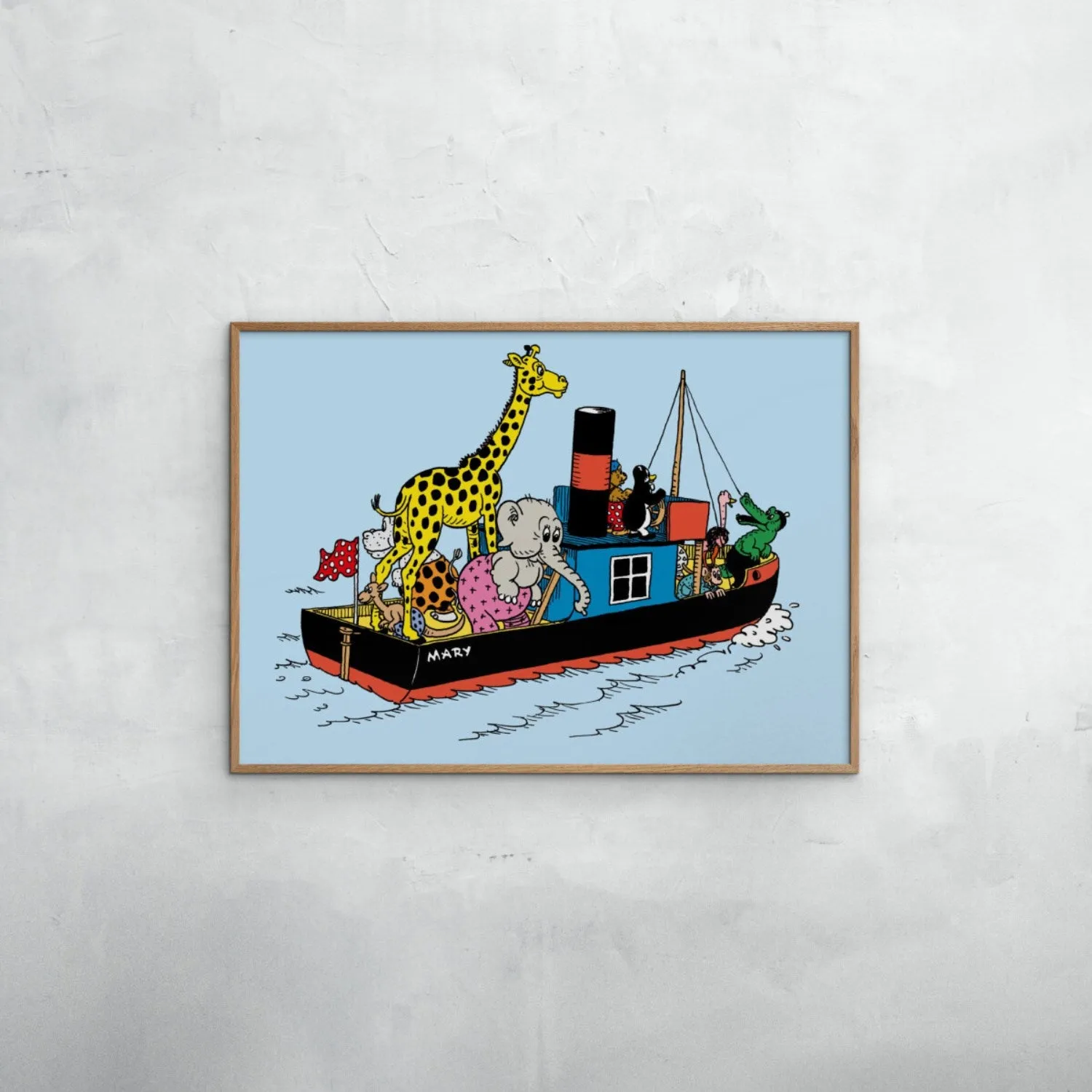 Poster & Frame Rasmus Klump - Vennerne På Mary
