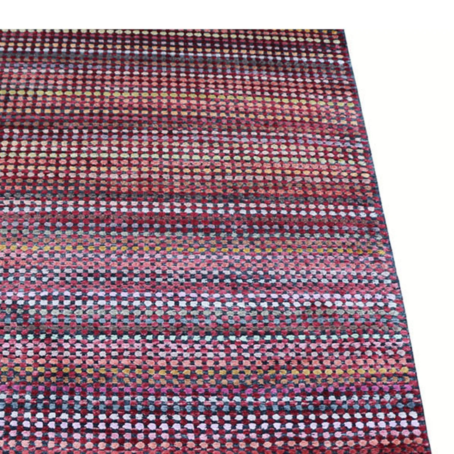 Purple Nu Vibrant Modern Tibetan Silk Rug - 8' x 10'1"