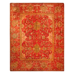 Red & Gold Antique Turkish Oushak Rug - 16'4" x 20'