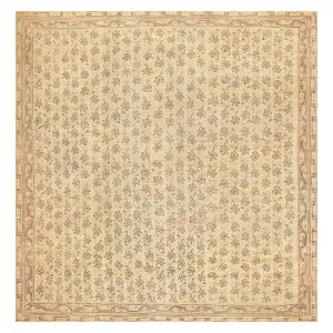 Red Antique Turkish Oushak Rug - 14'3" x 14'8"