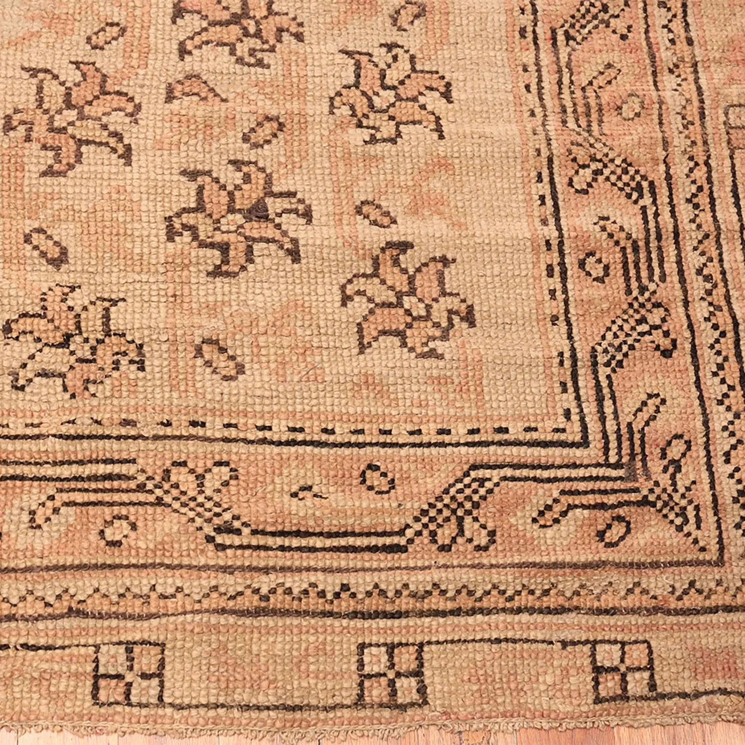 Red Antique Turkish Oushak Rug - 14'3" x 14'8"