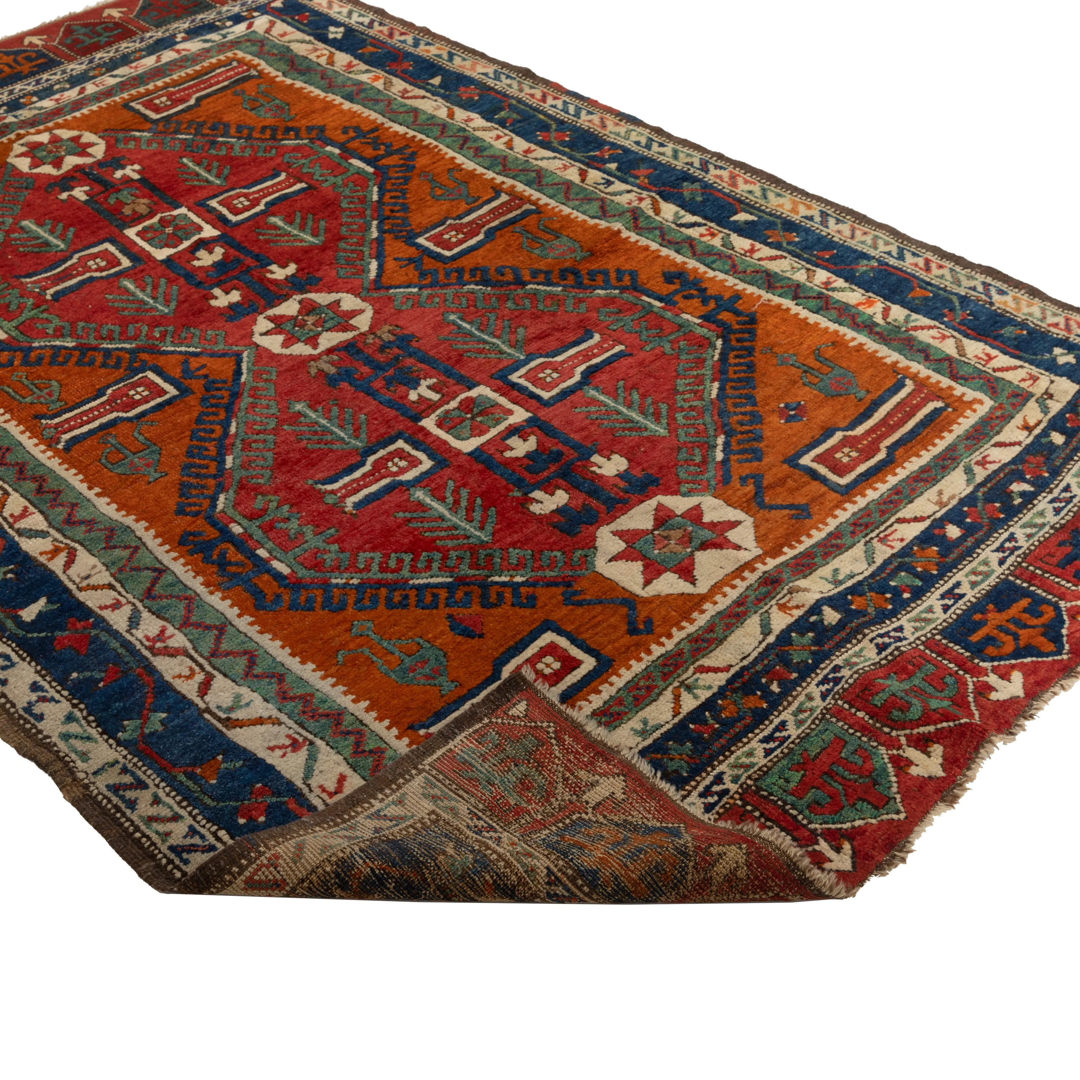 Red Antique Turkish Rug - 5' x 7'5''