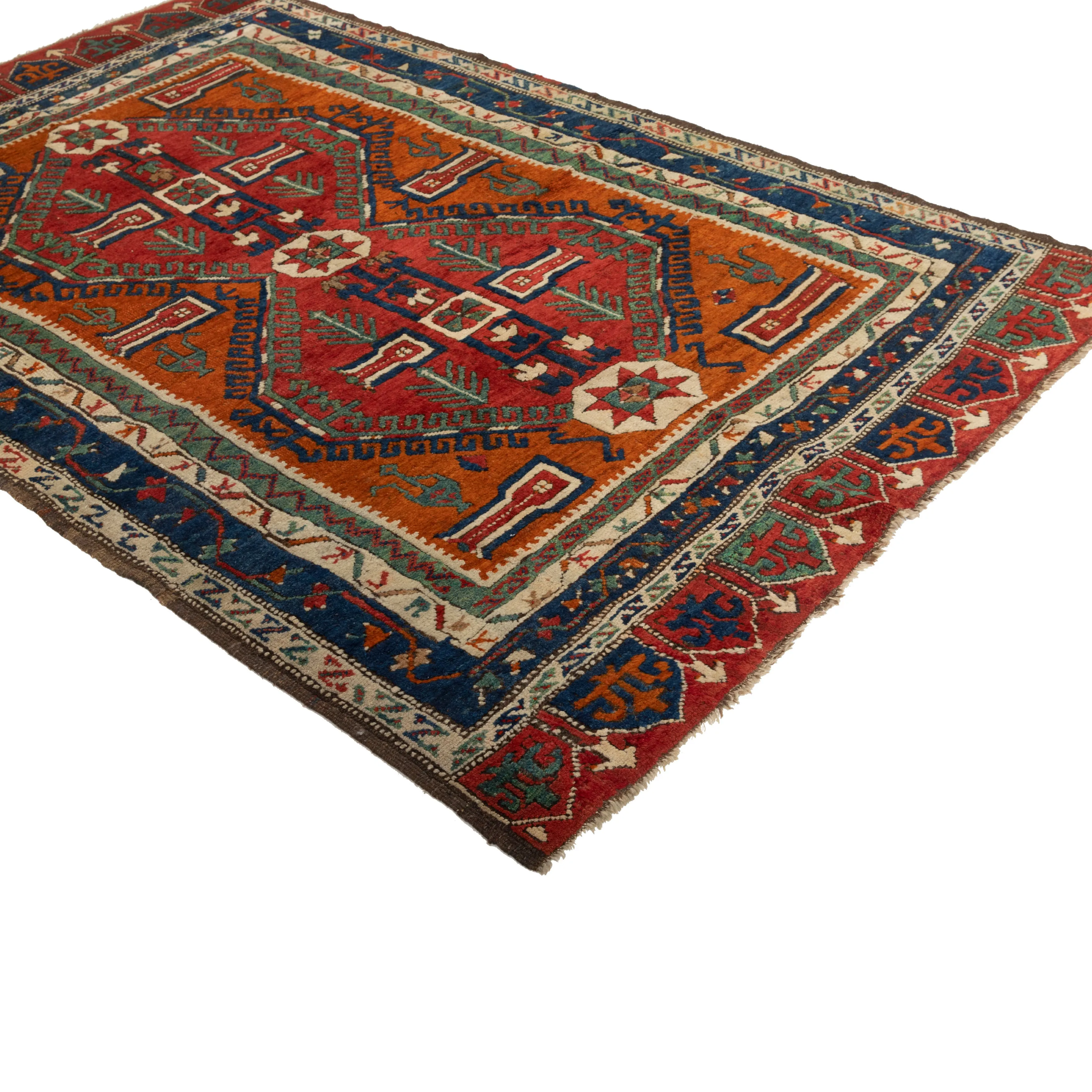 Red Antique Turkish Rug - 5' x 7'5''