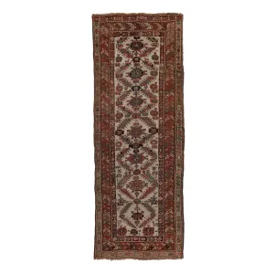 Red Traditional Wool Persian Runner - 3'10" x 11'8"