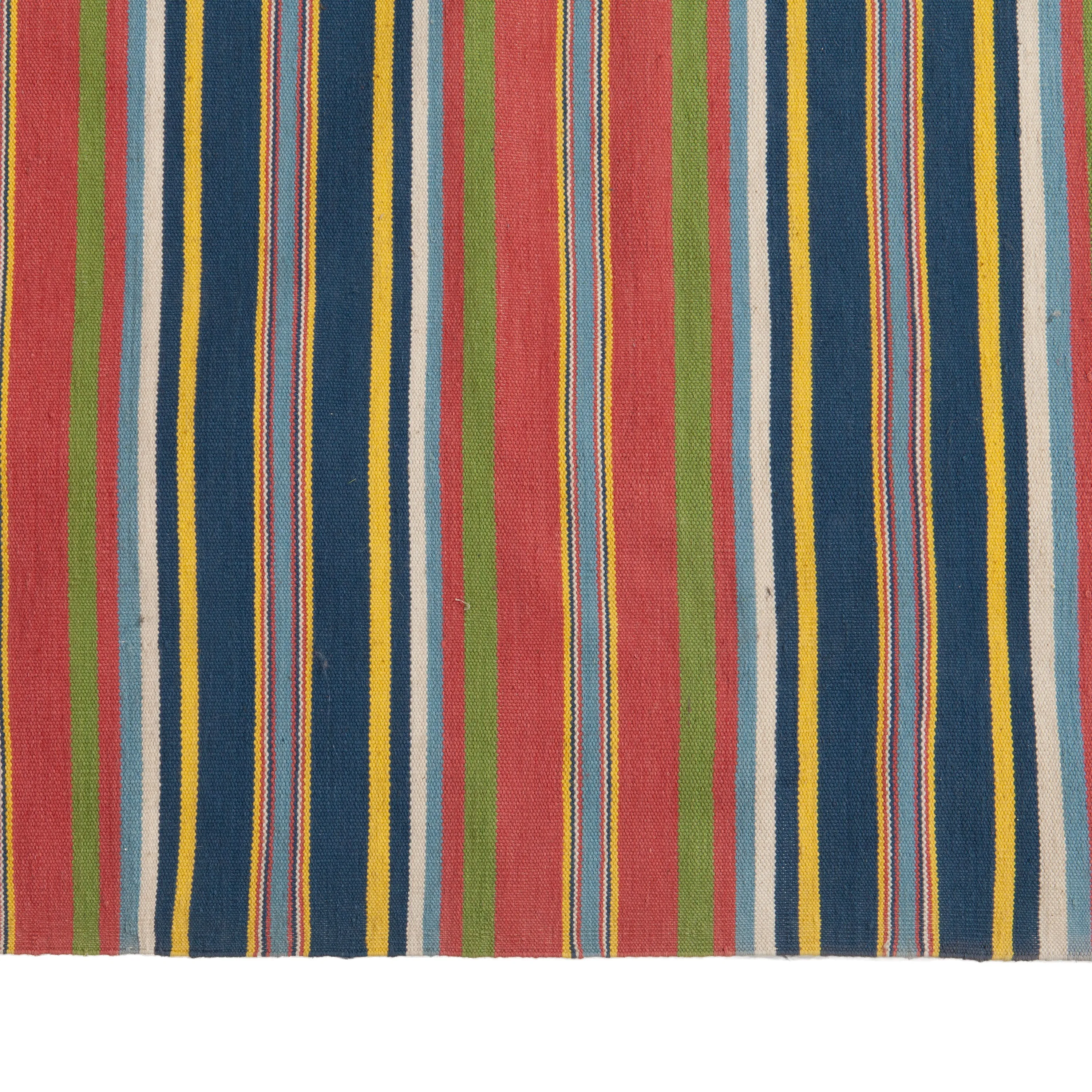 Red Vintage cotton Runner - 4'4" x 17'2"