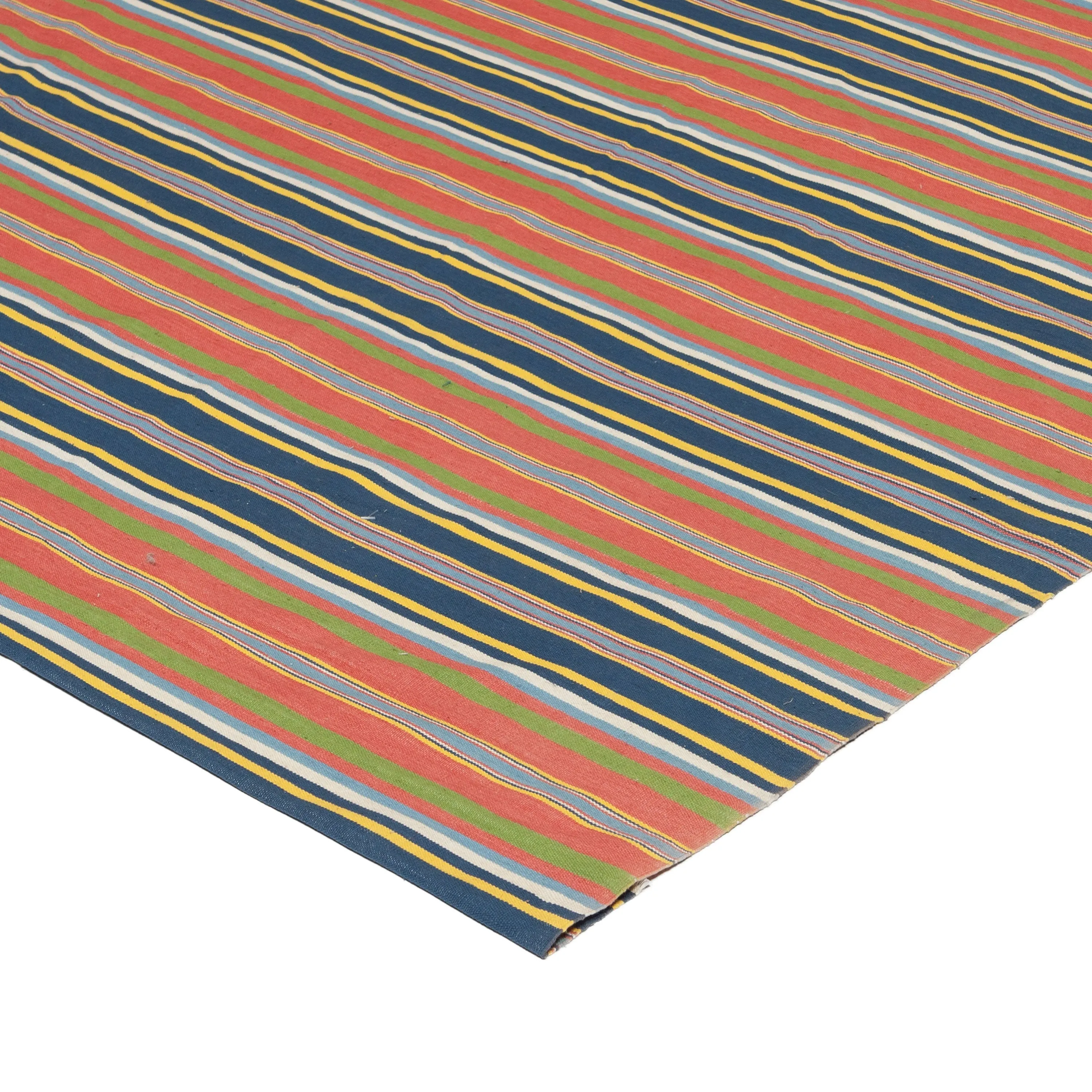 Red Vintage cotton Runner - 4'4" x 17'2"