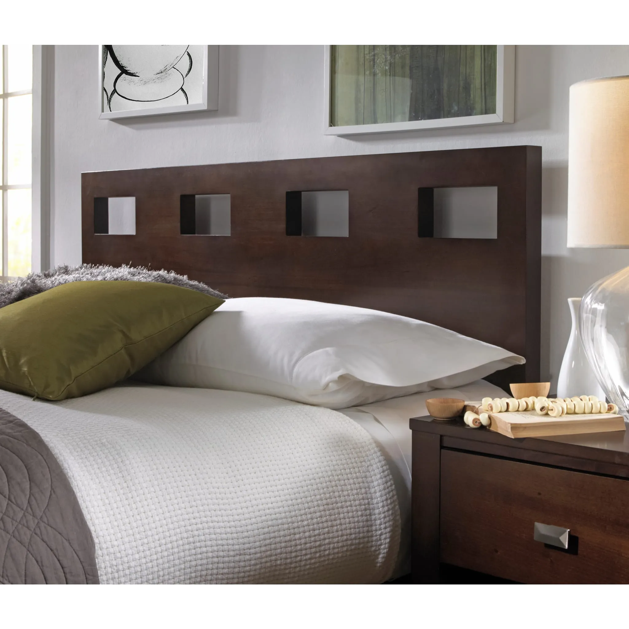 Riva Wood Bed in Chocolate Brown Modus