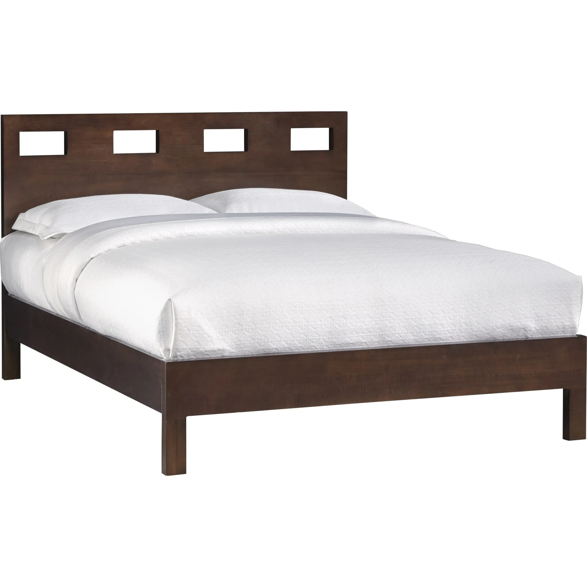Riva Wood Bed in Chocolate Brown Modus