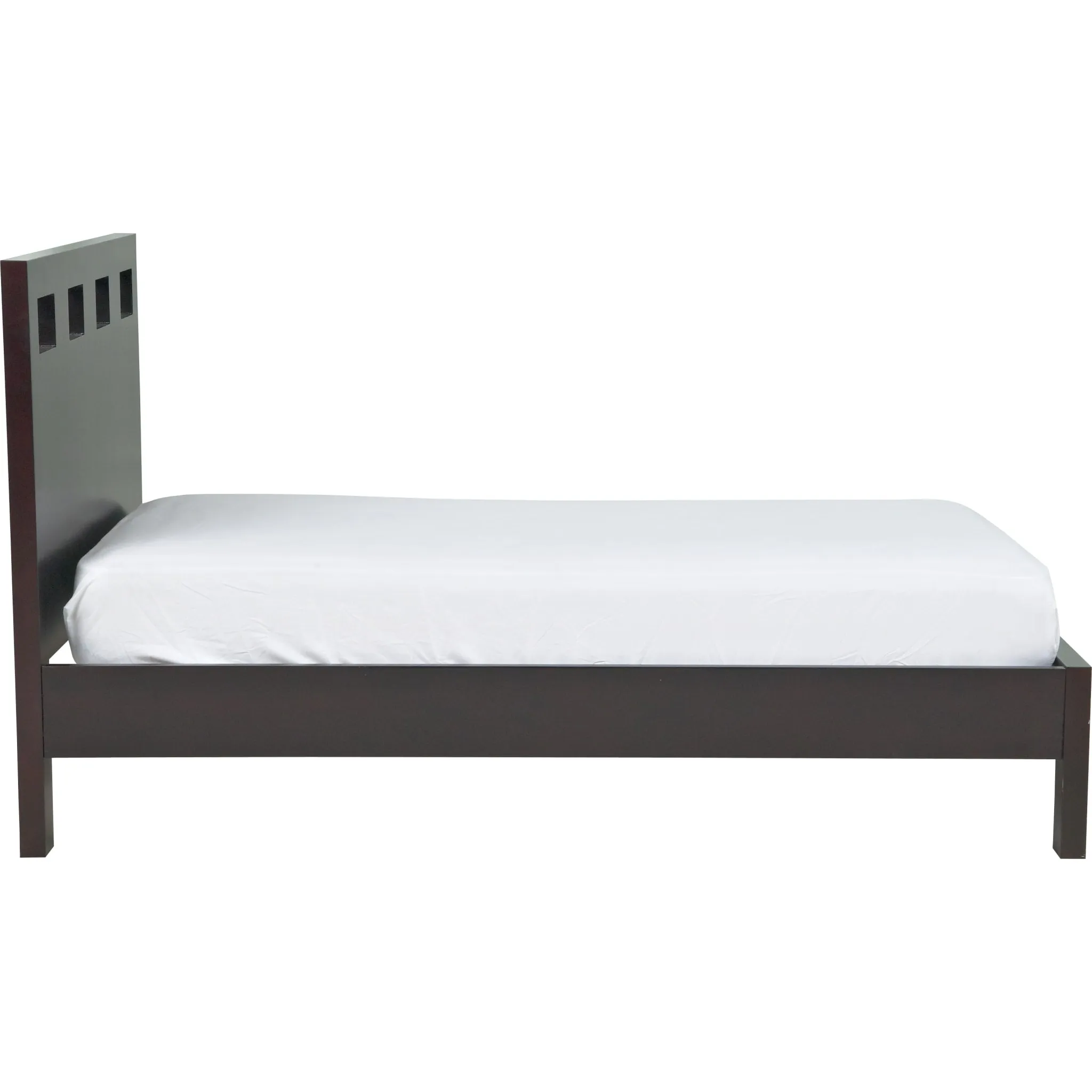 Riva Wood Platform Bed in Espresso Modus