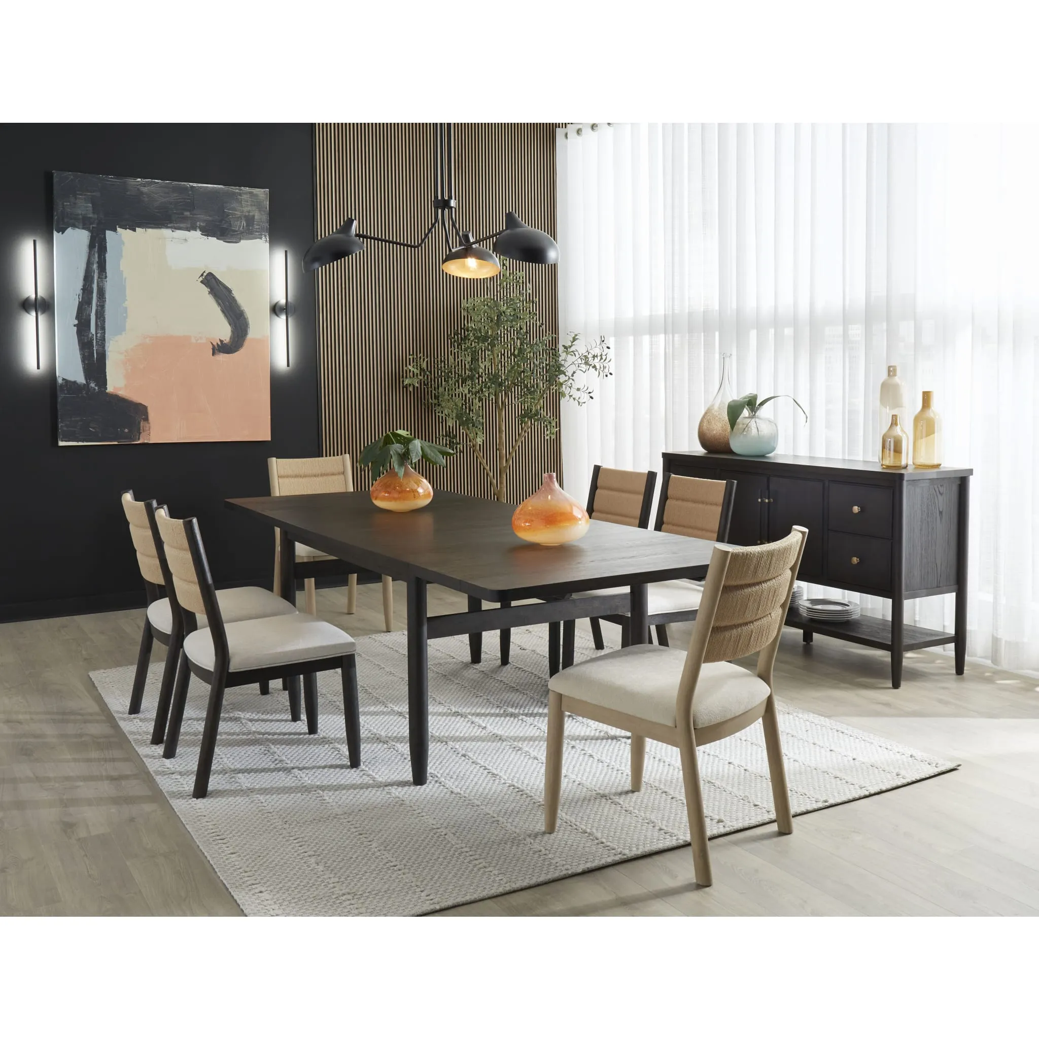 Rockport Double Extension Dining Table in Yin Modus