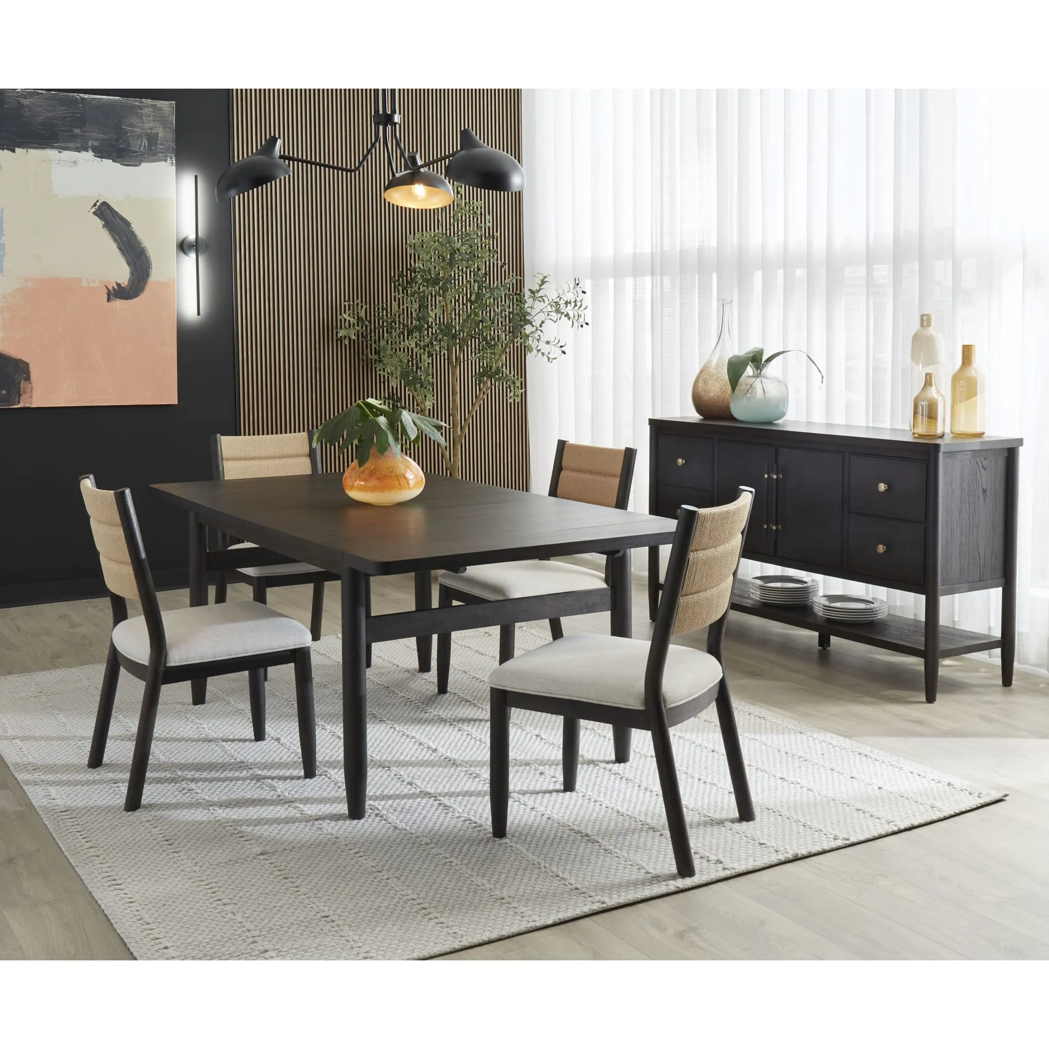 Rockport Double Extension Dining Table in Yin Modus
