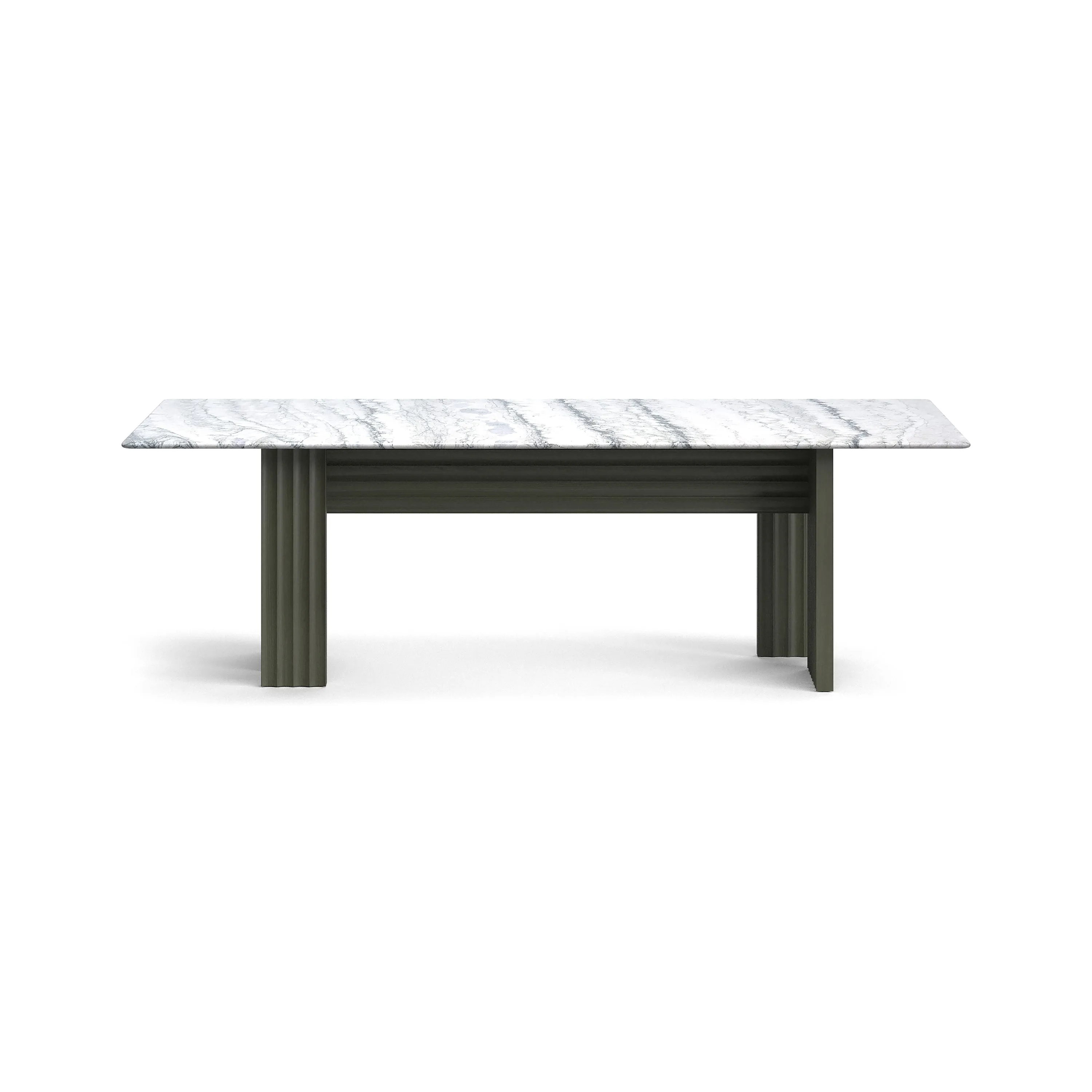 Rows Vertical Dining Table with Marble Top