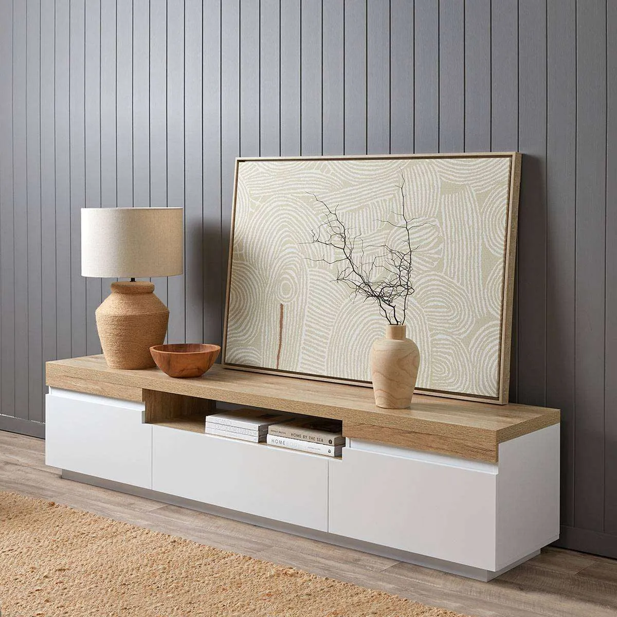 Sadie Entertainment Unit - Large Mocka