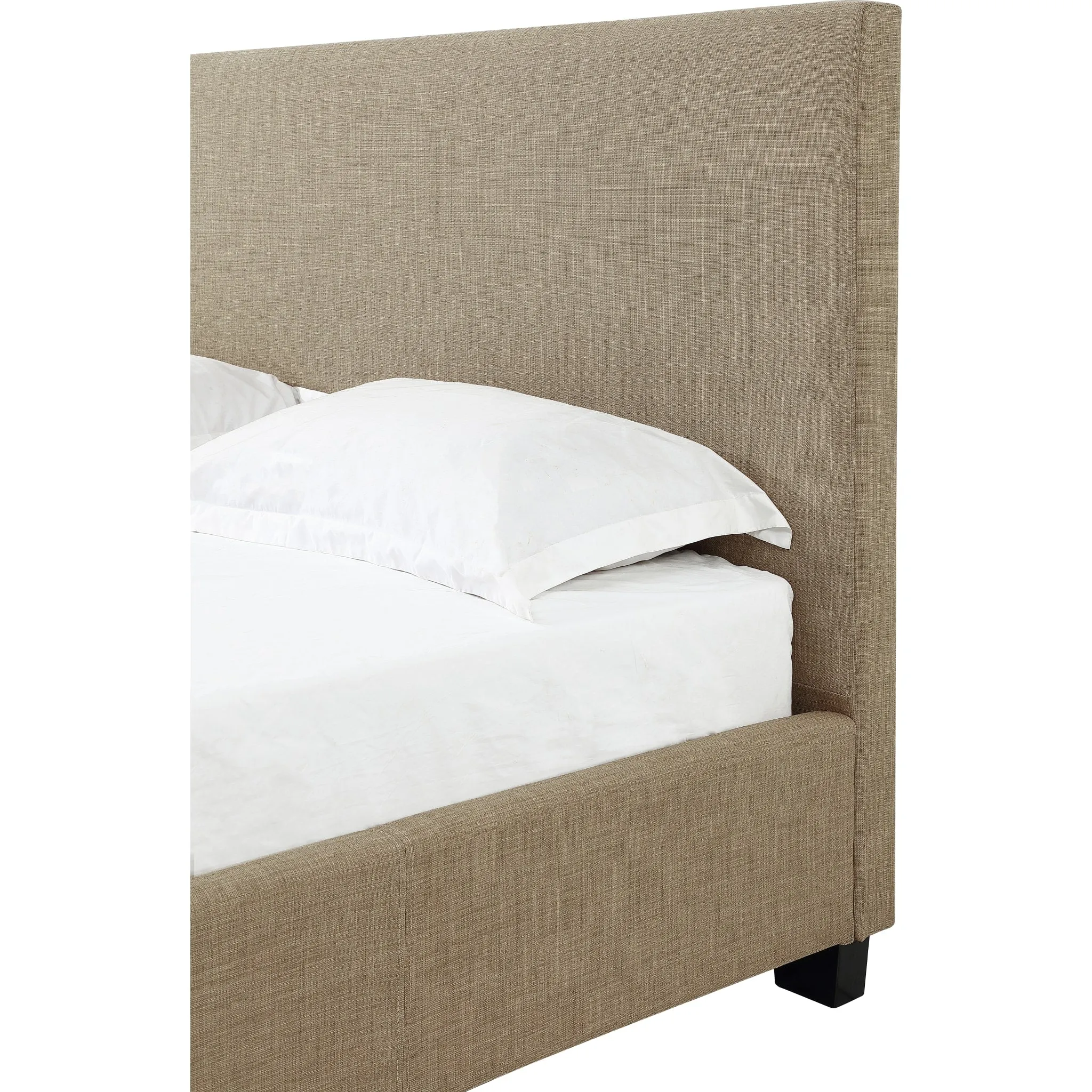 Saint Pierre Upholstered Platform Bed in Toast Linen Modus