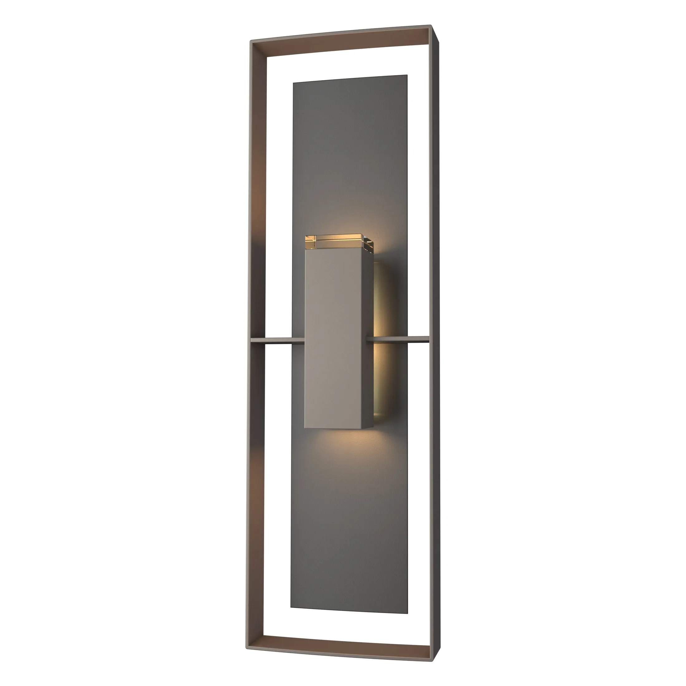 Shadow Box Tall Outdoor Wall Sconce