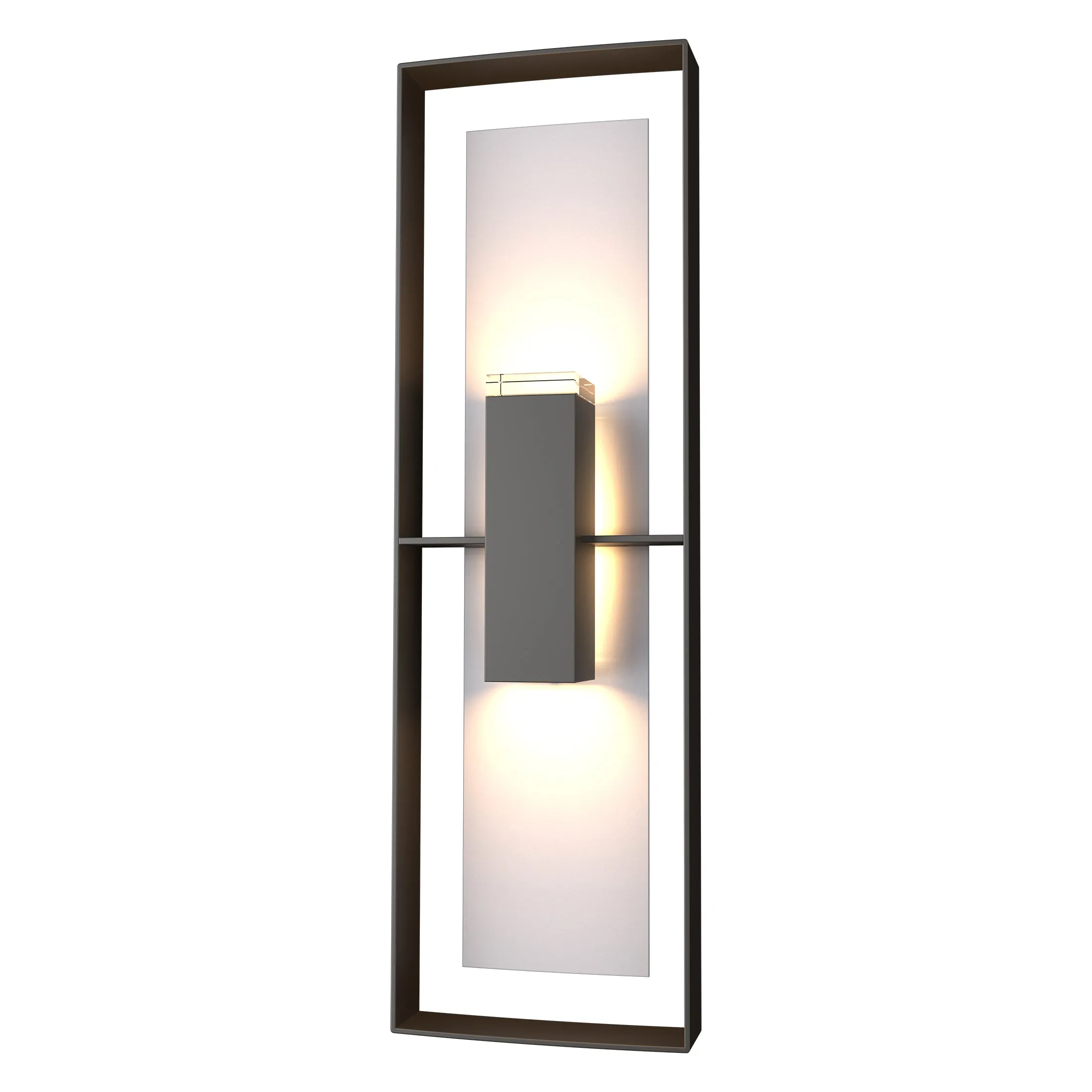 Shadow Box Tall Outdoor Wall Sconce