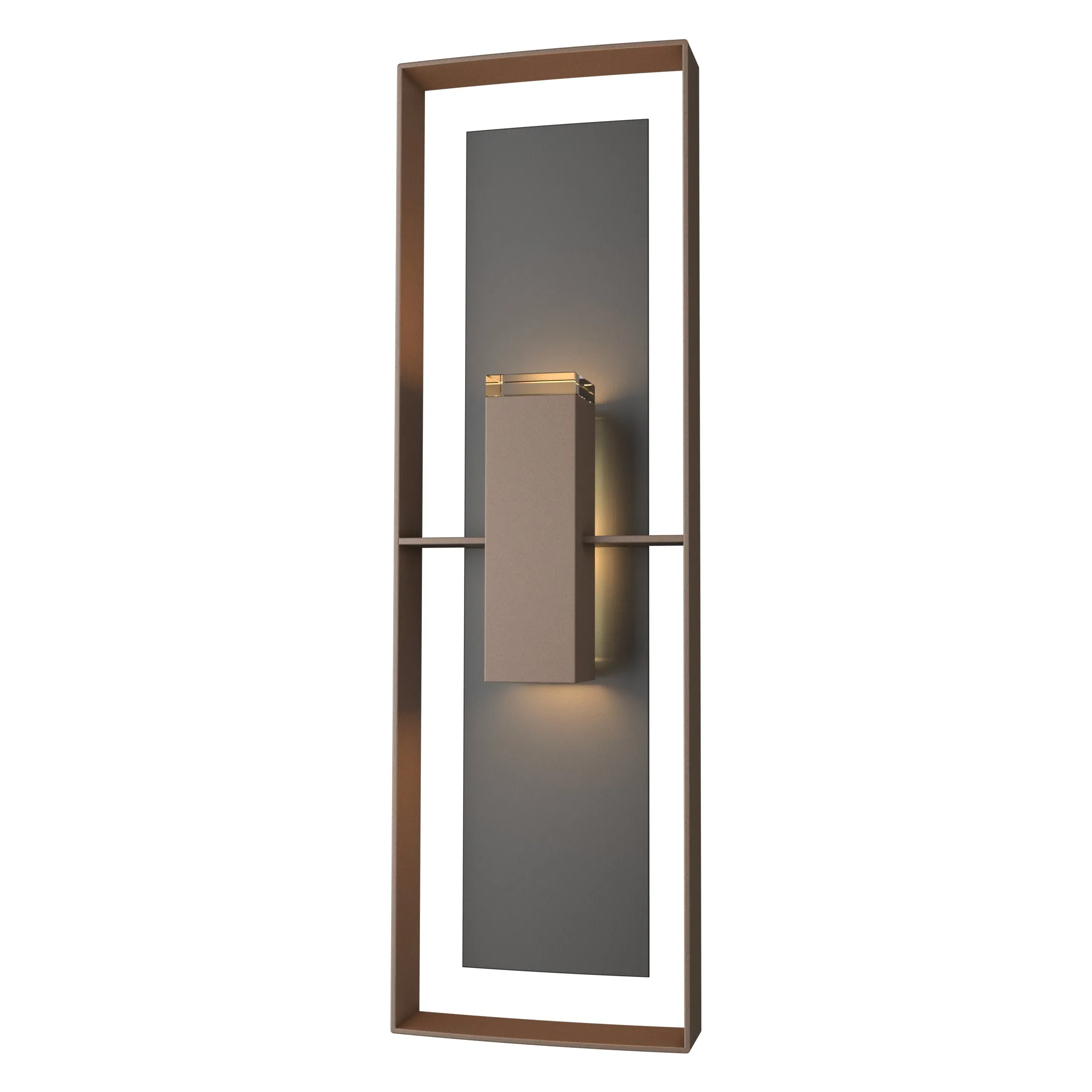 Shadow Box Tall Outdoor Wall Sconce