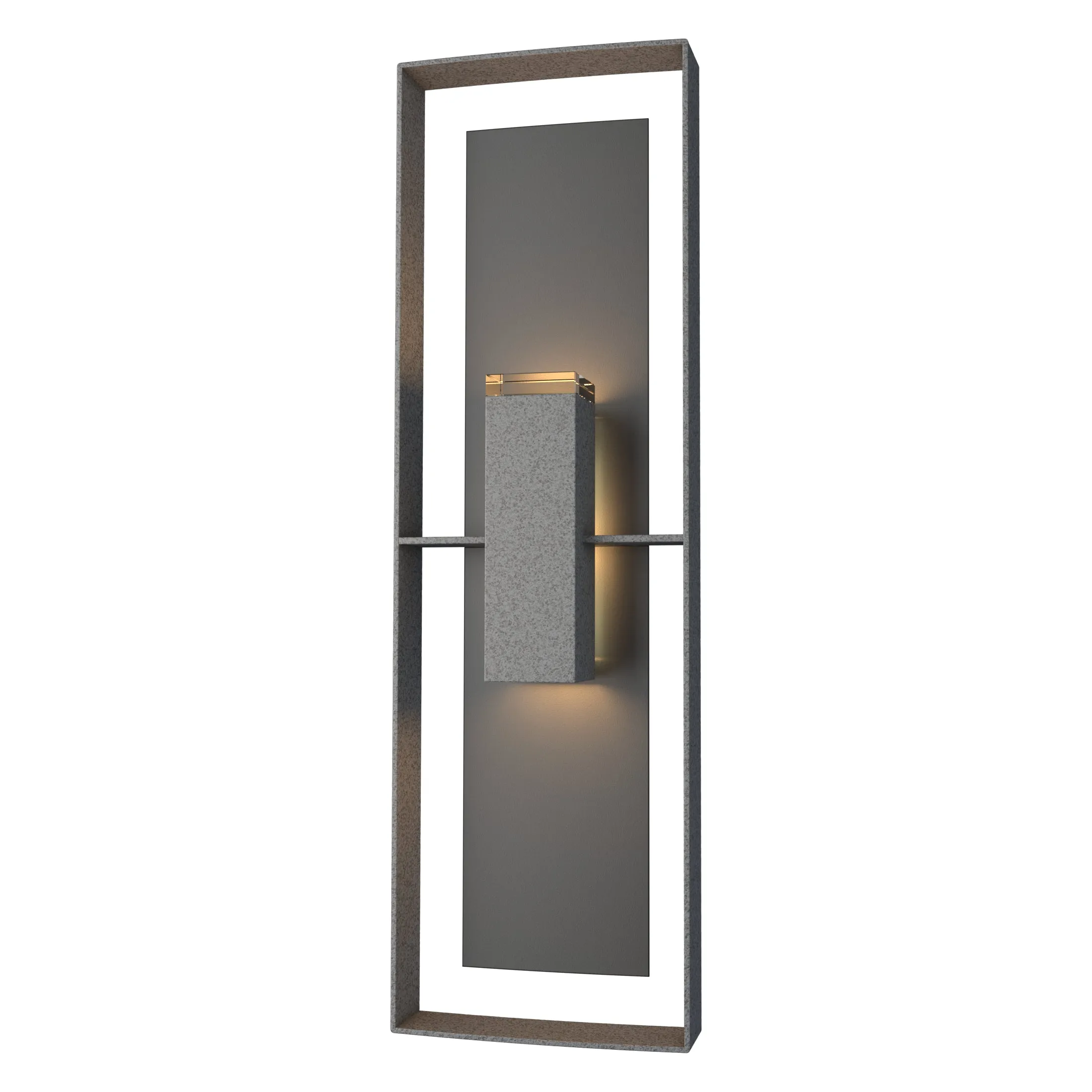 Shadow Box Tall Outdoor Wall Sconce