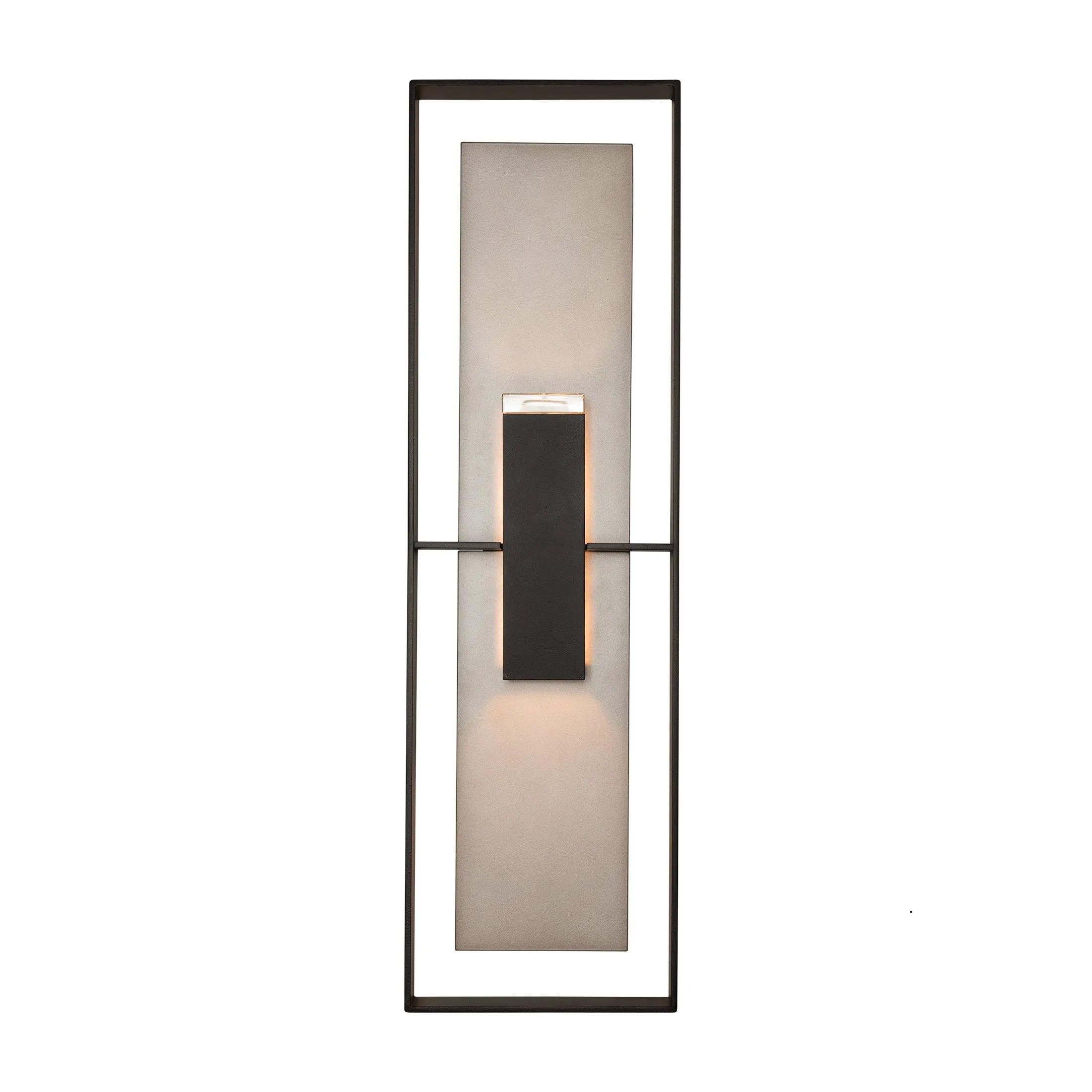 Shadow Box Tall Outdoor Wall Sconce
