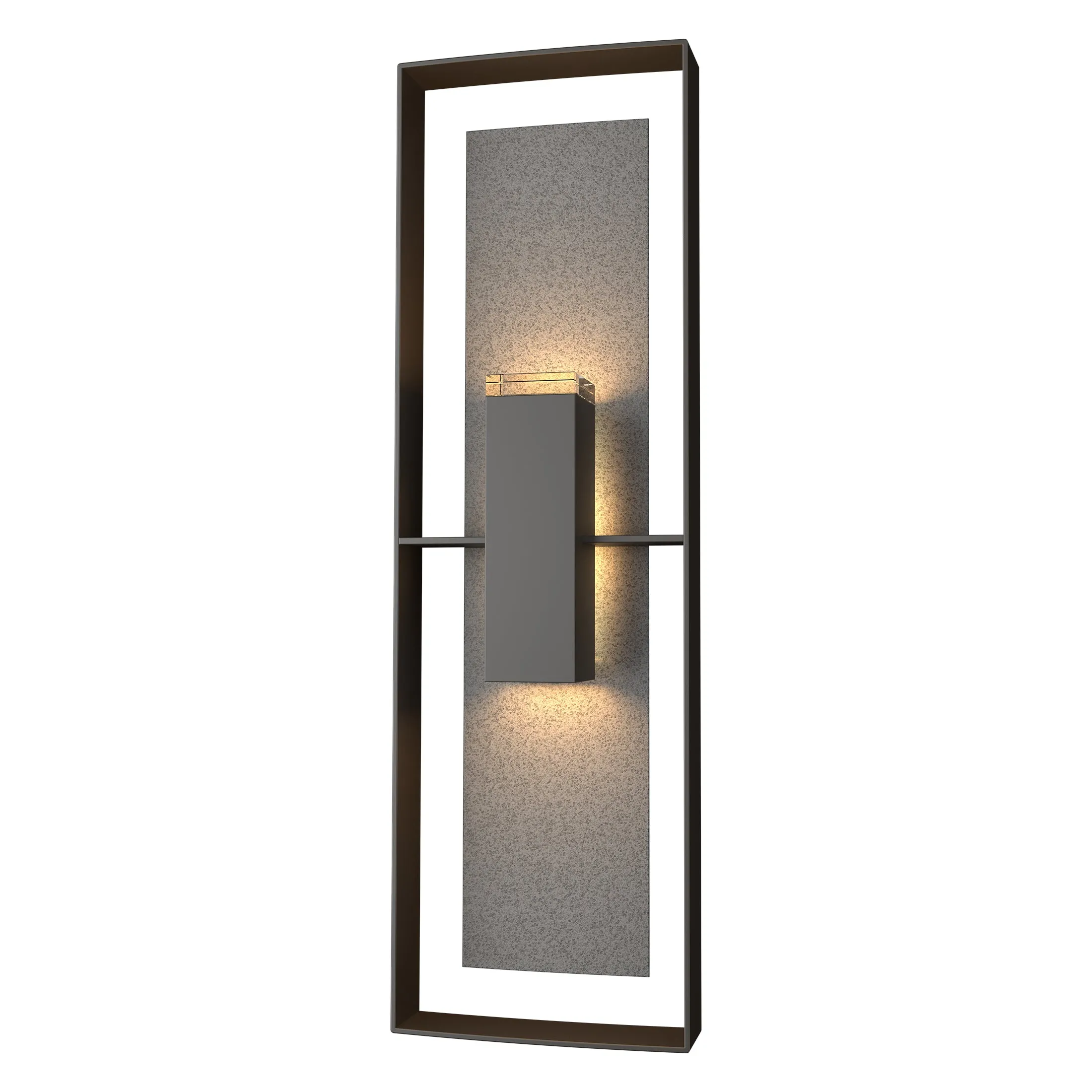 Shadow Box Tall Outdoor Wall Sconce