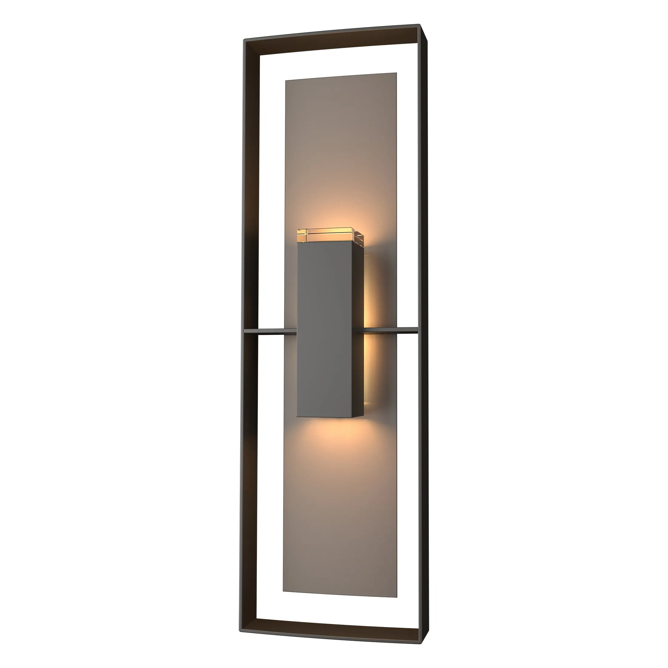 Shadow Box Tall Outdoor Wall Sconce