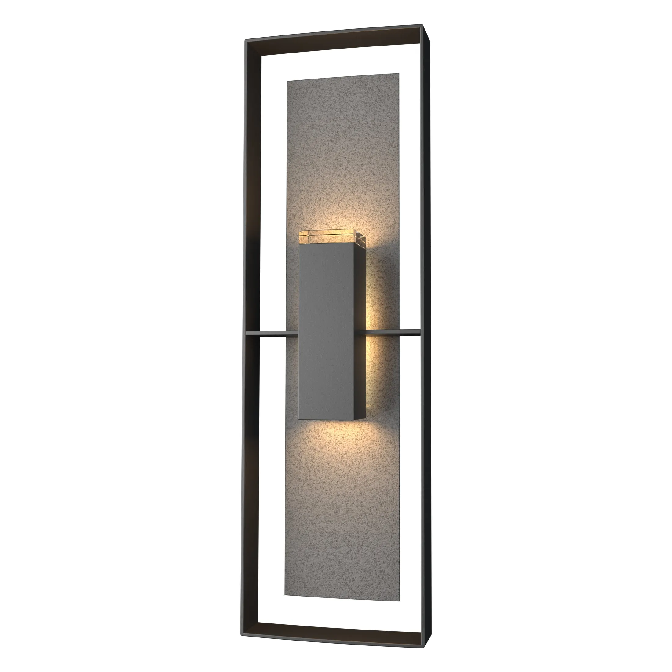 Shadow Box Tall Outdoor Wall Sconce