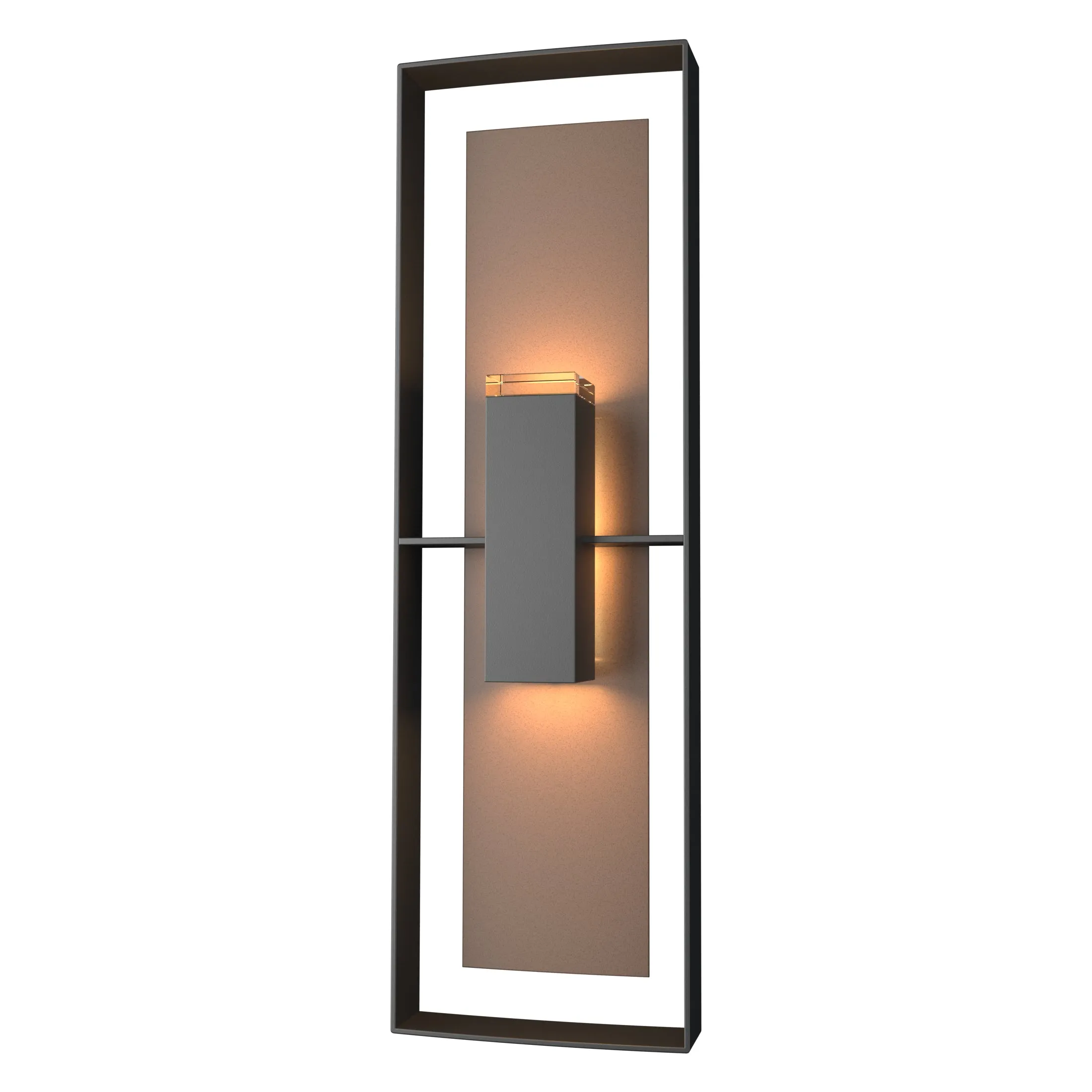 Shadow Box Tall Outdoor Wall Sconce
