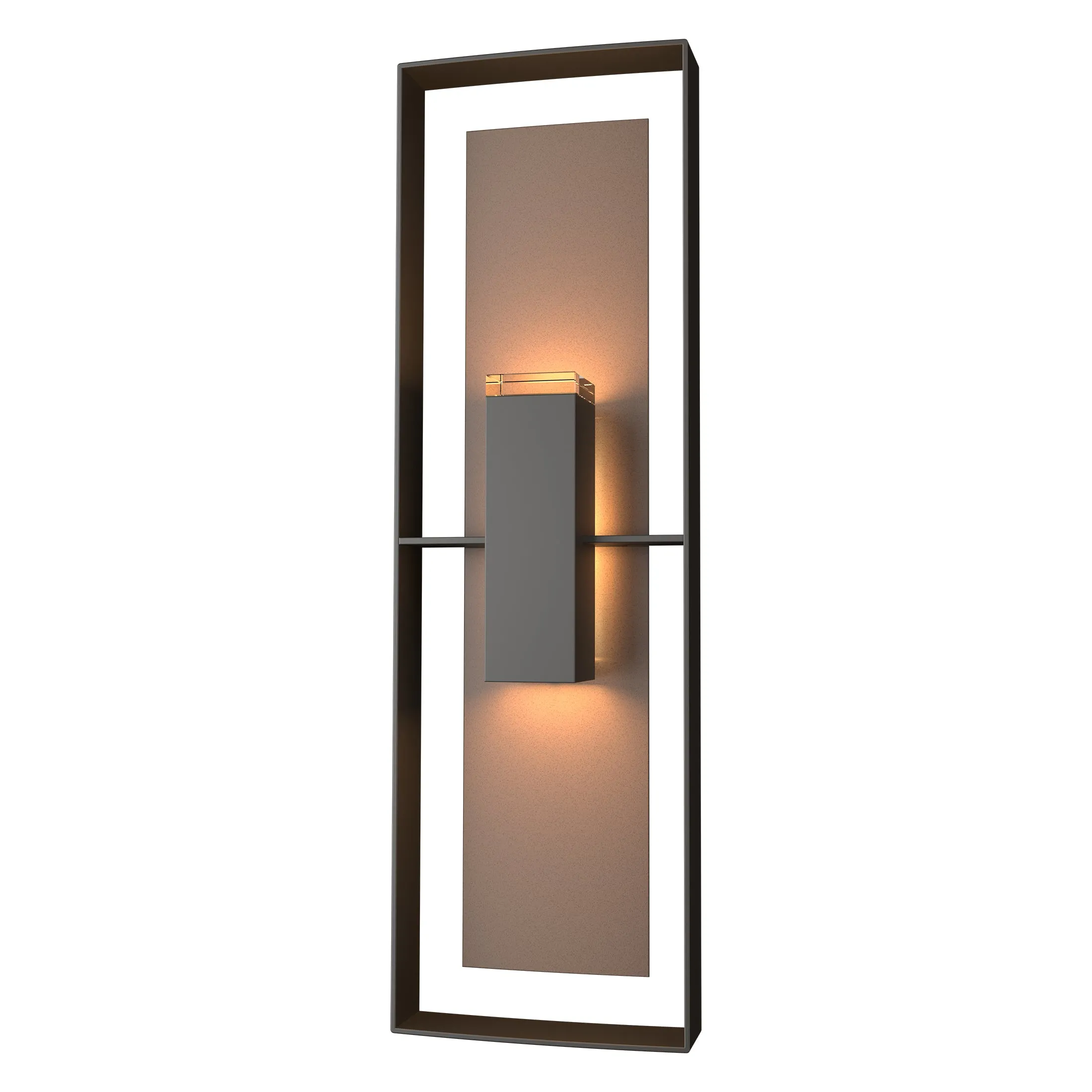 Shadow Box Tall Outdoor Wall Sconce