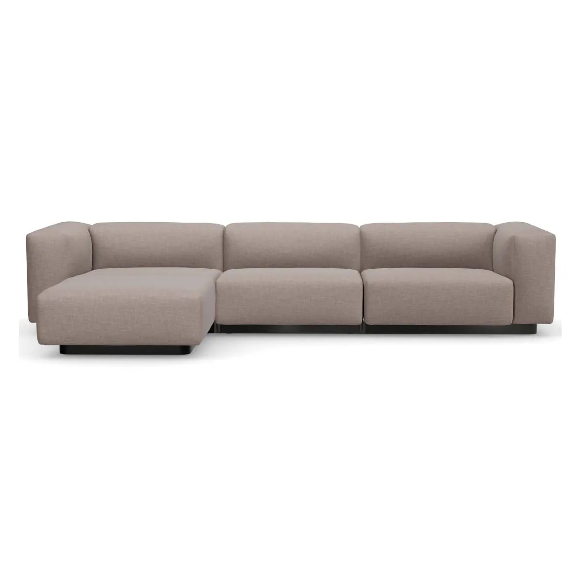 Soft Modular 3-Seater Sofa with Chaise Longue