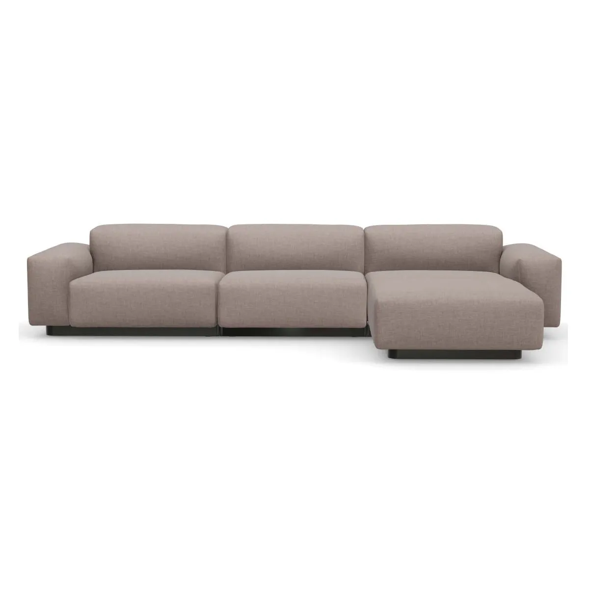 Soft Modular 3-Seater Sofa with Chaise Longue