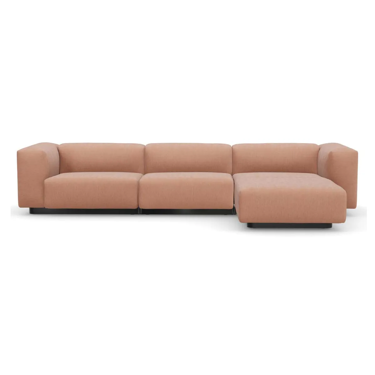 Soft Modular 3-Seater Sofa with Chaise Longue