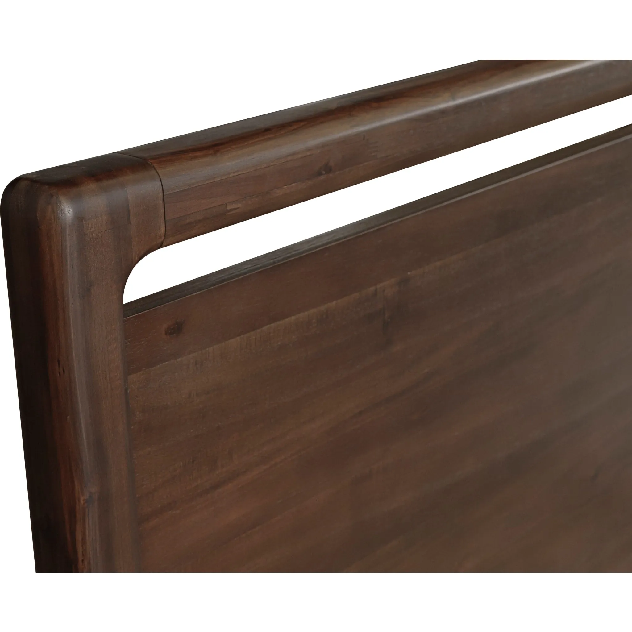 Sol Acacia Wood Platform Bed in Brown Spice Modus