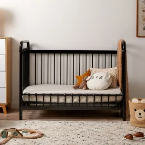 Sonata Cot Toddler Bed Conversion - Black Mocka