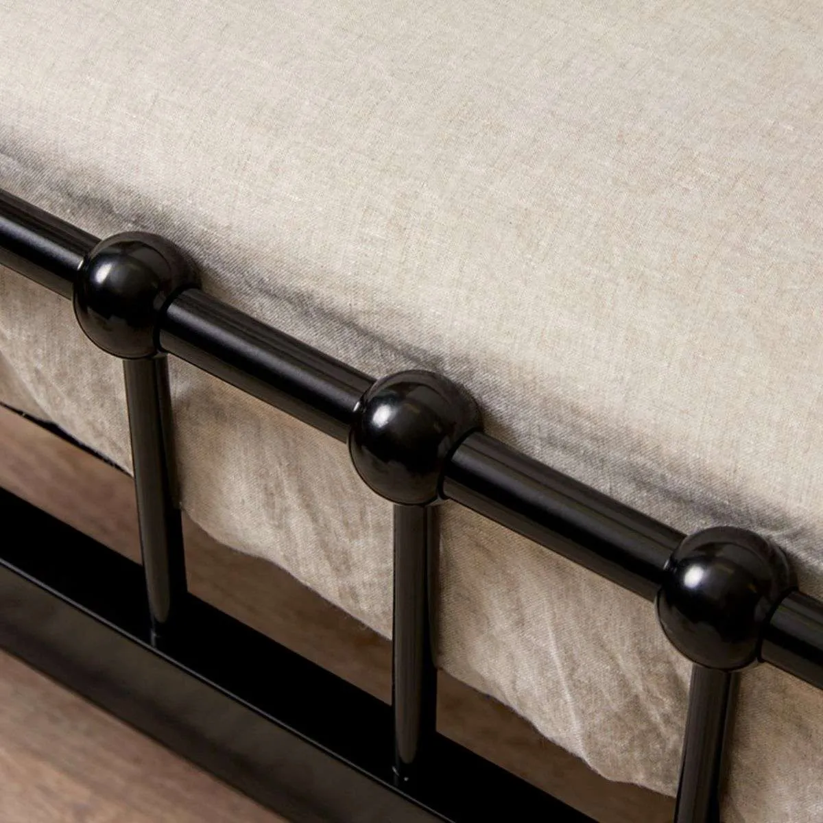 Sonata Cot Toddler Bed Conversion - Black Mocka