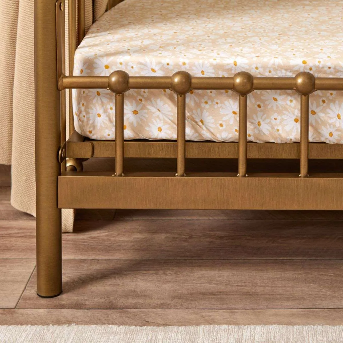 Sonata Cot Toddler Bed Conversion - Bronze Mocka