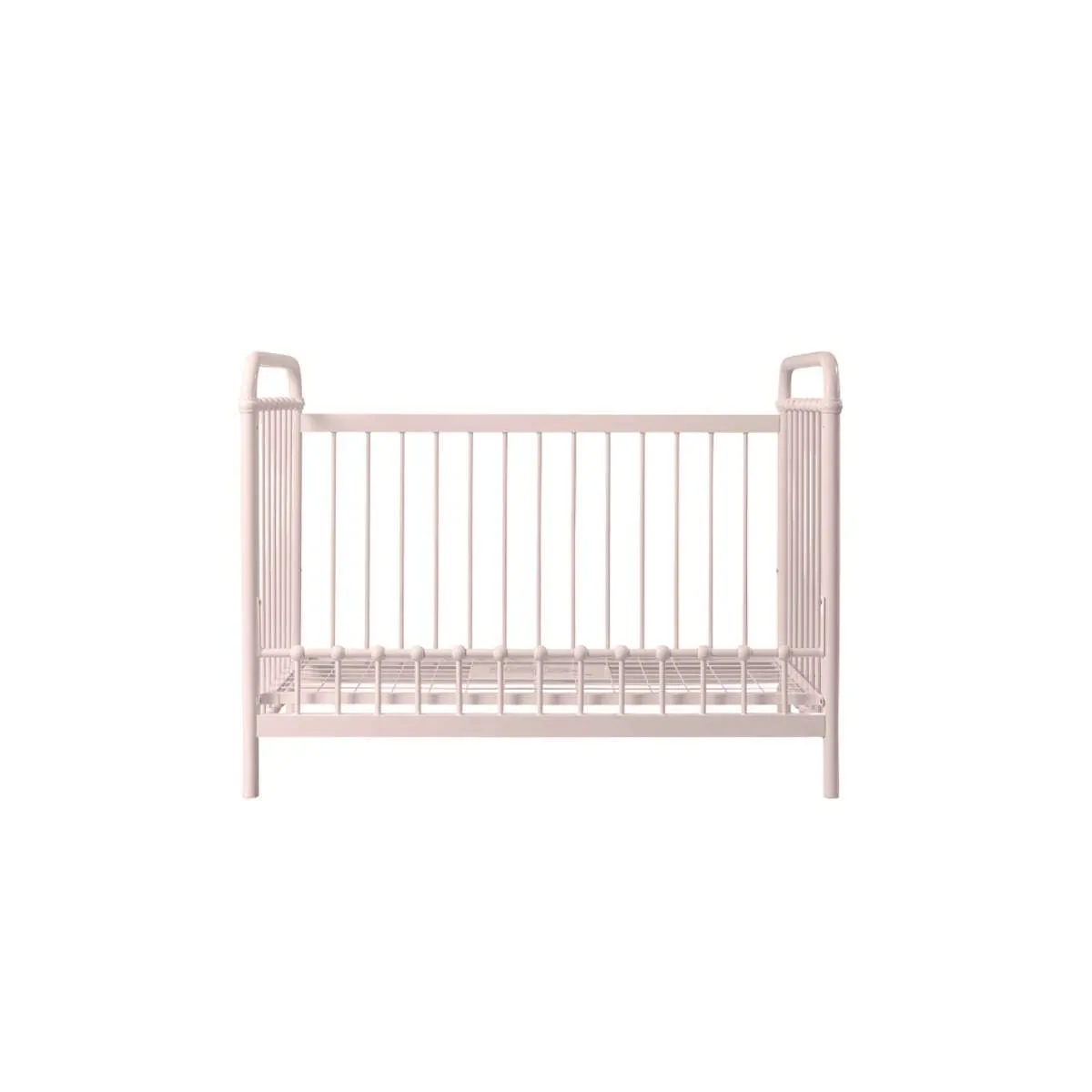 Sonata Cot Toddler Bed Conversion - Pink Mocka