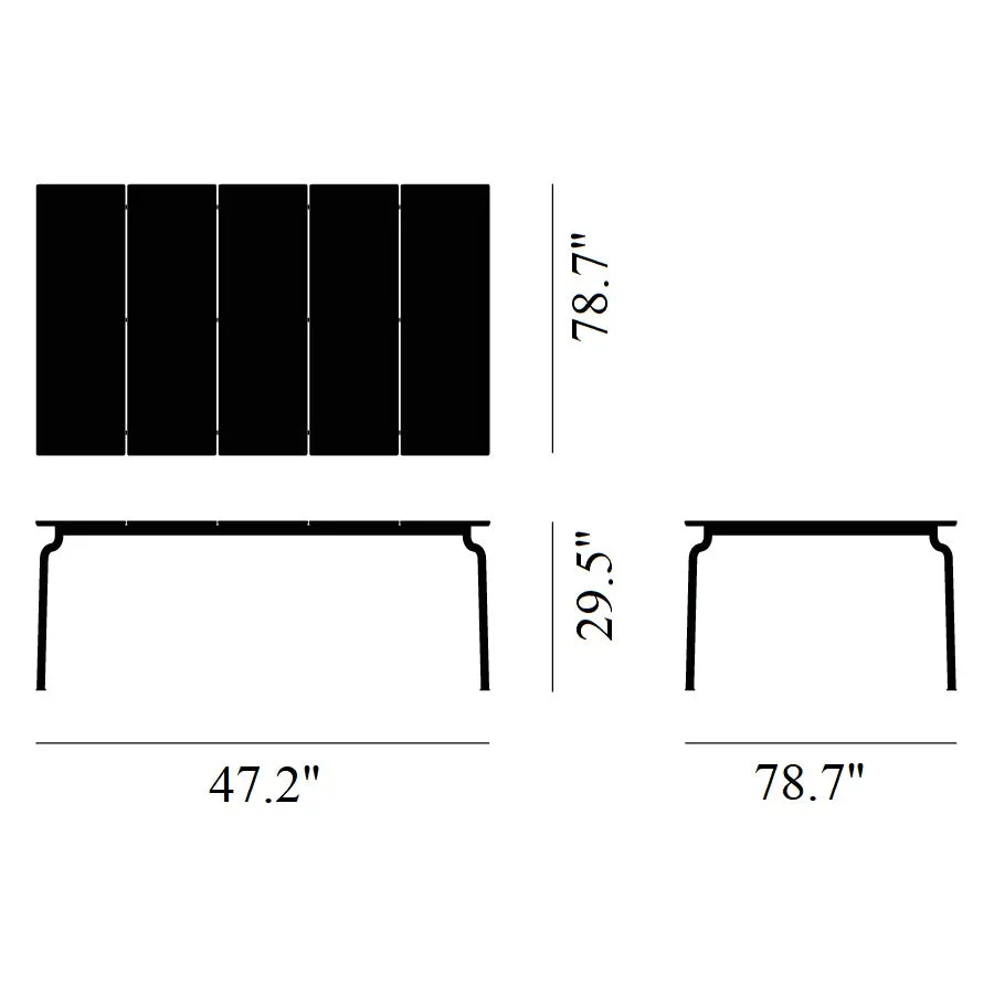 South Outdoor Teak Dining Table